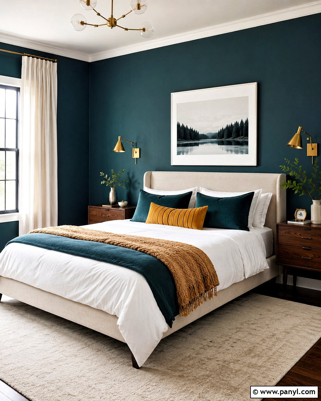 Deep Teal Bedroom Walls - 20 color for bedroom walls