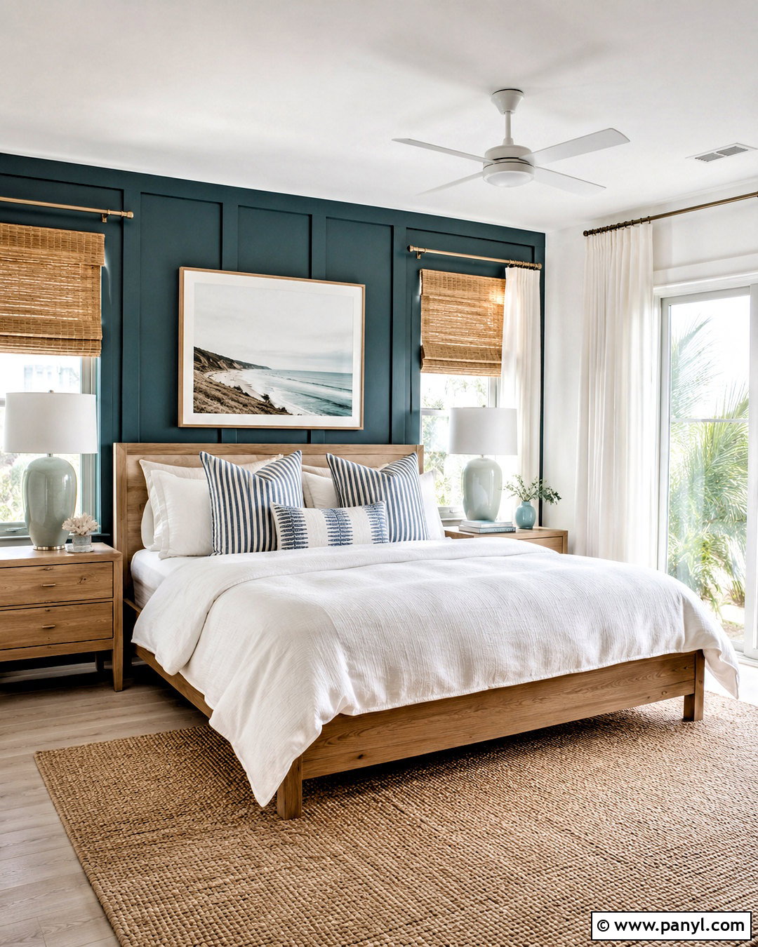 Deep Teal Coastal Bedroom - 20 deep teal bedroom ideas