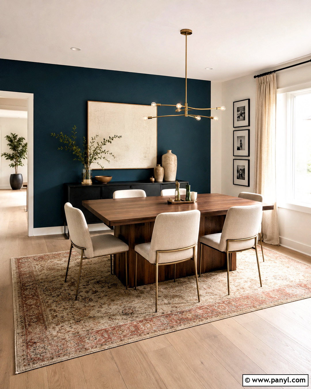 Deep Teal Dining Room Accent Wall - 20 dining room accent wall colors