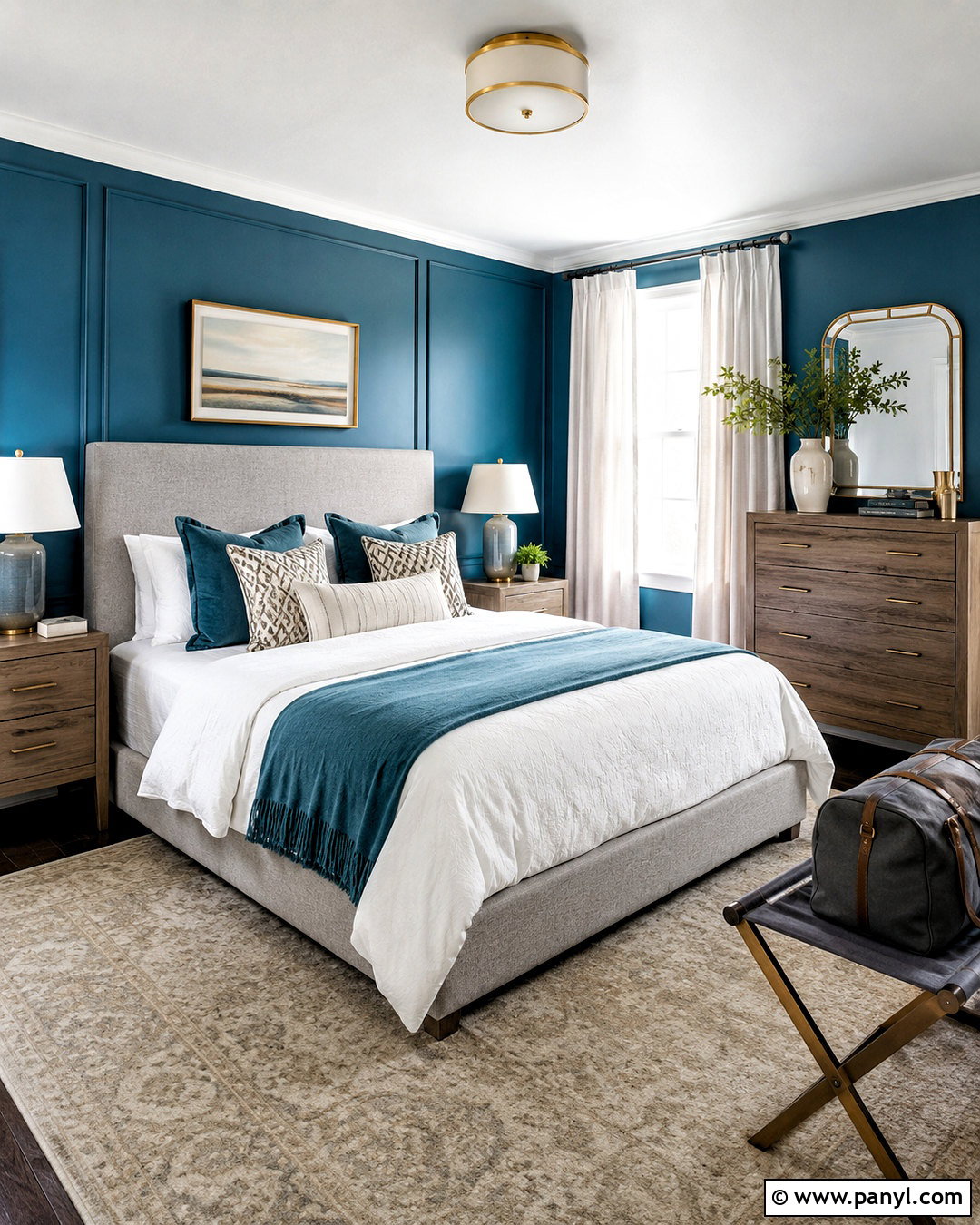 Deep Teal Guest Bedroom - 20 deep teal bedroom ideas