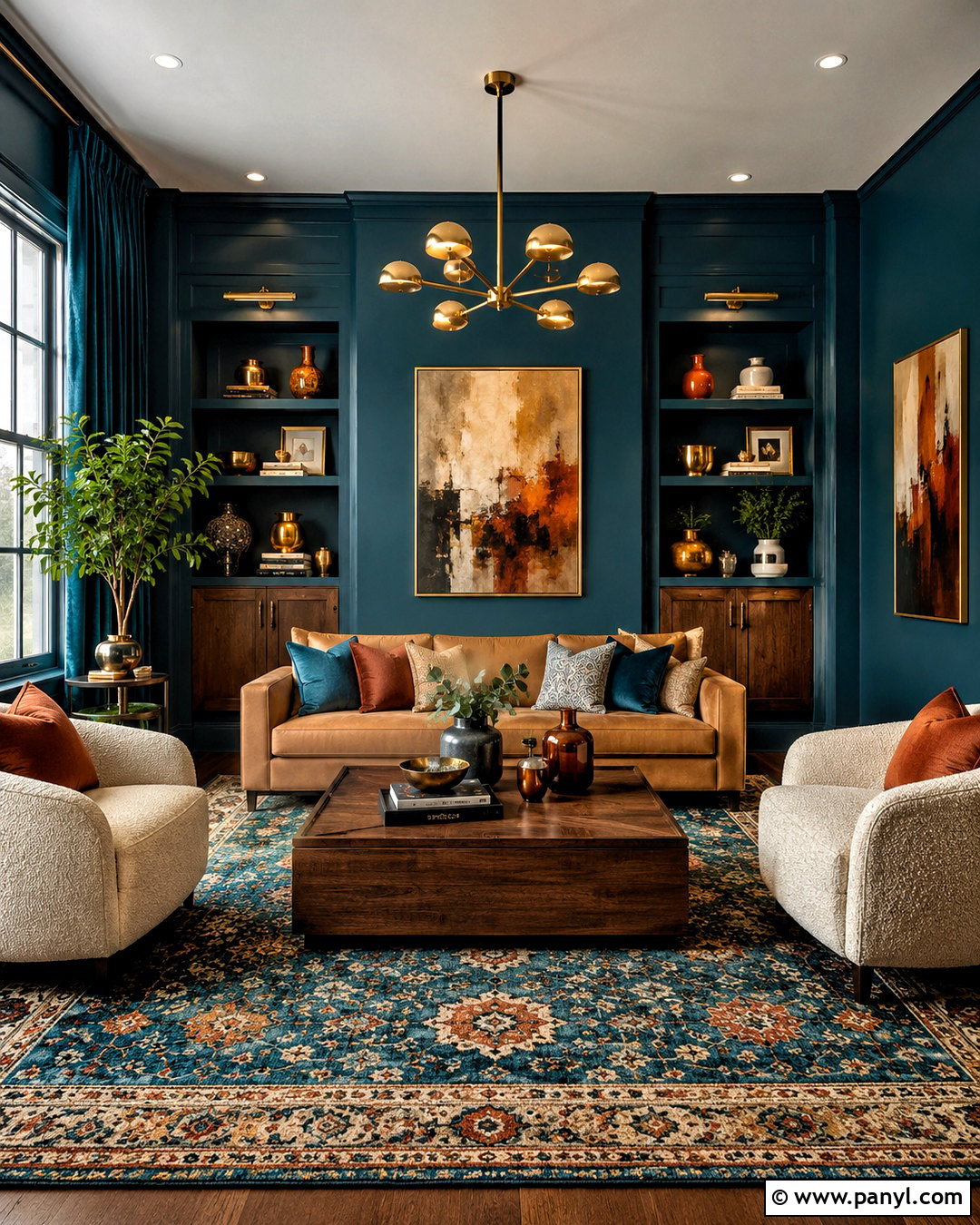 Deep Teal Living Room Paint - 20 living room paint design ideas