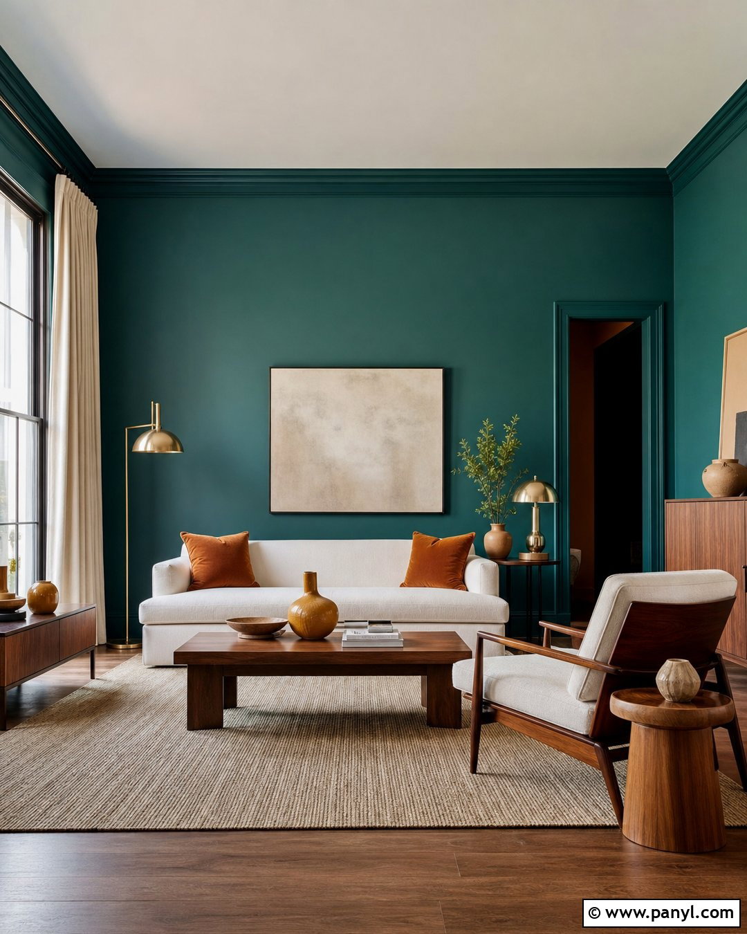 Deep Teal Living Room Wall Color - 50 wall colour ideas