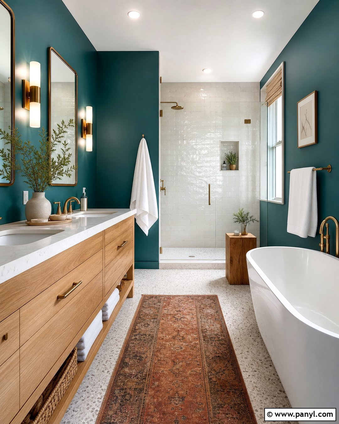 Deep Teal Master Bath Walls - 25 Master Bath Wall Color Ideas