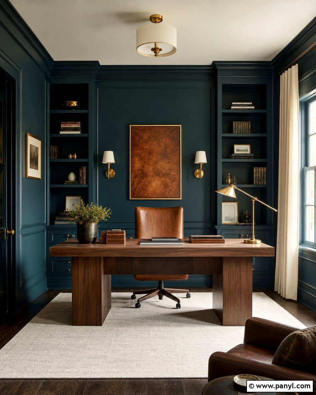 Deep Teal Office Walls - 25 Office Wall Color Ideas Paint Ideas