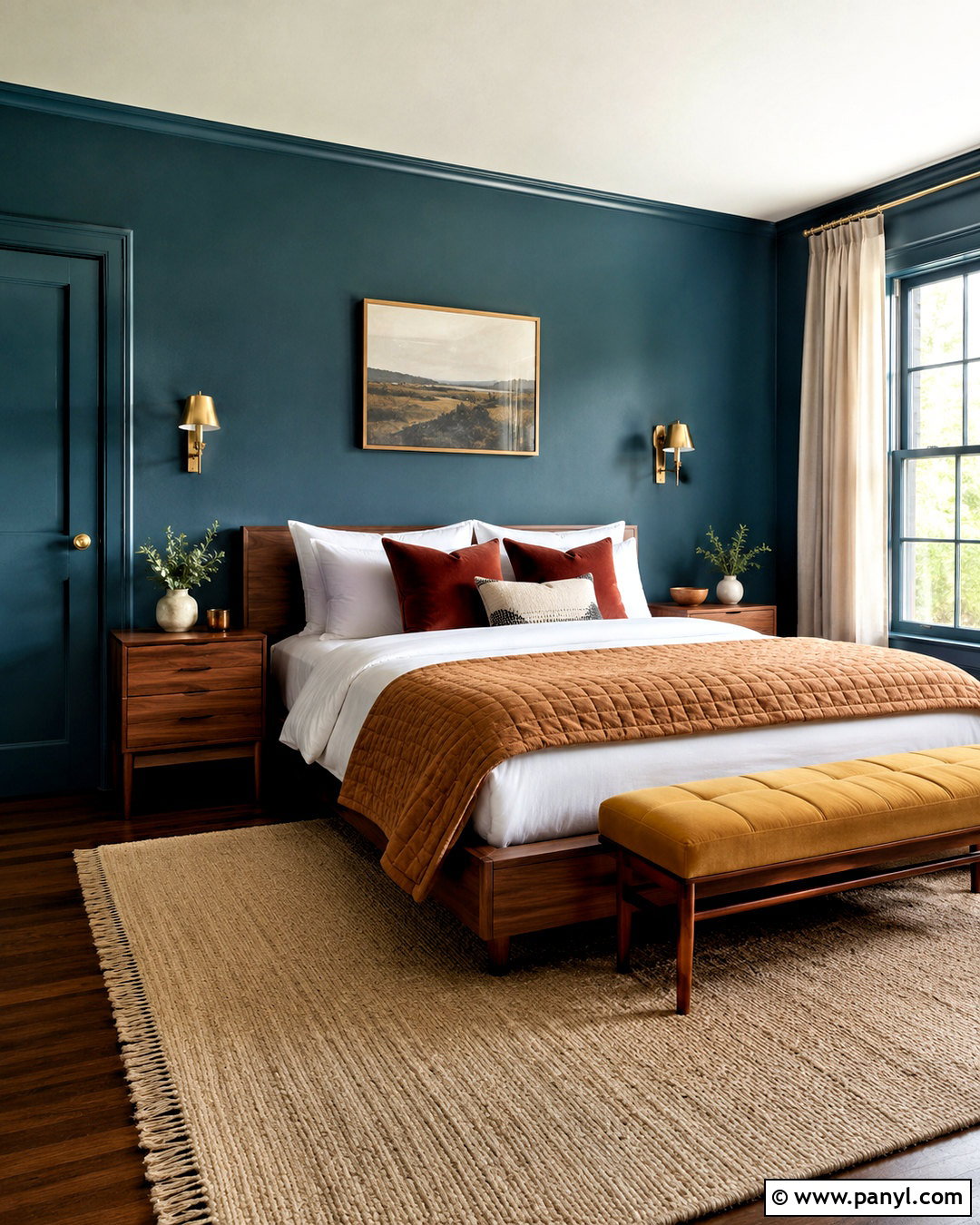 Deep Teal Paint Color - 20 modern paint colors