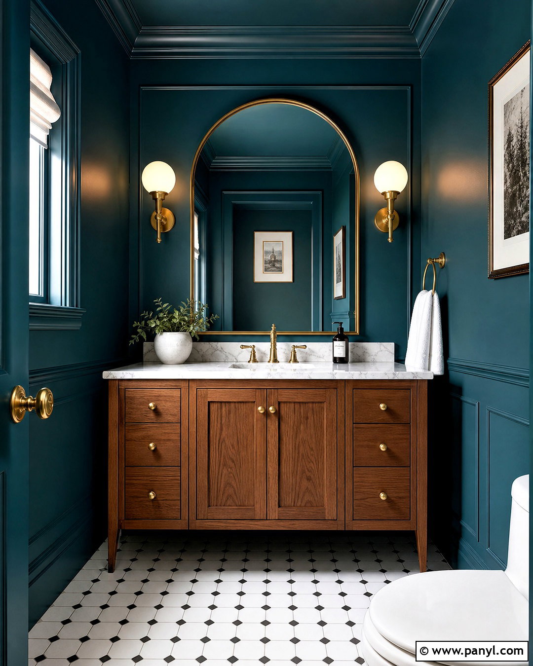 Deep Teal Paint - 20 dark room paint colors
