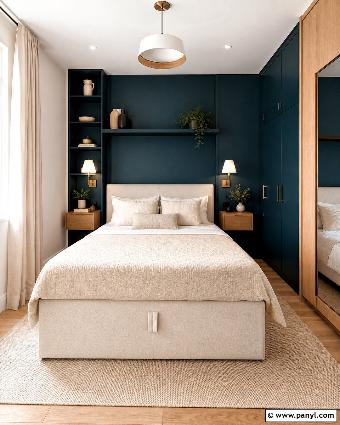 Deep Teal Small Bedroom - 20 deep teal bedroom ideas