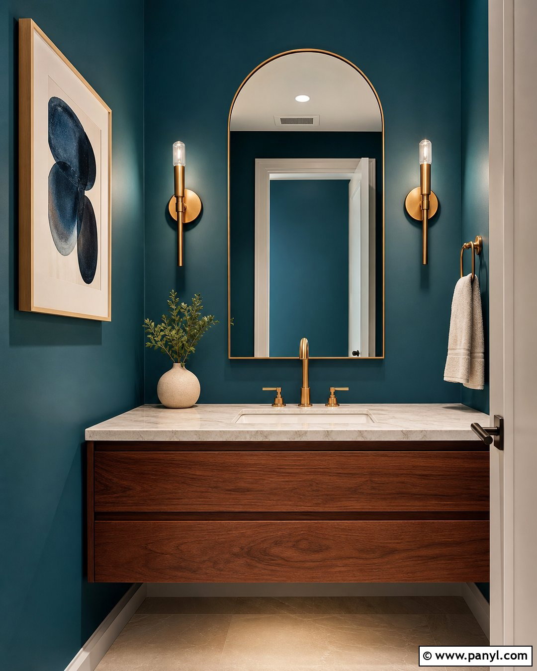 Deep Teal Walls - 30 modern wall colors