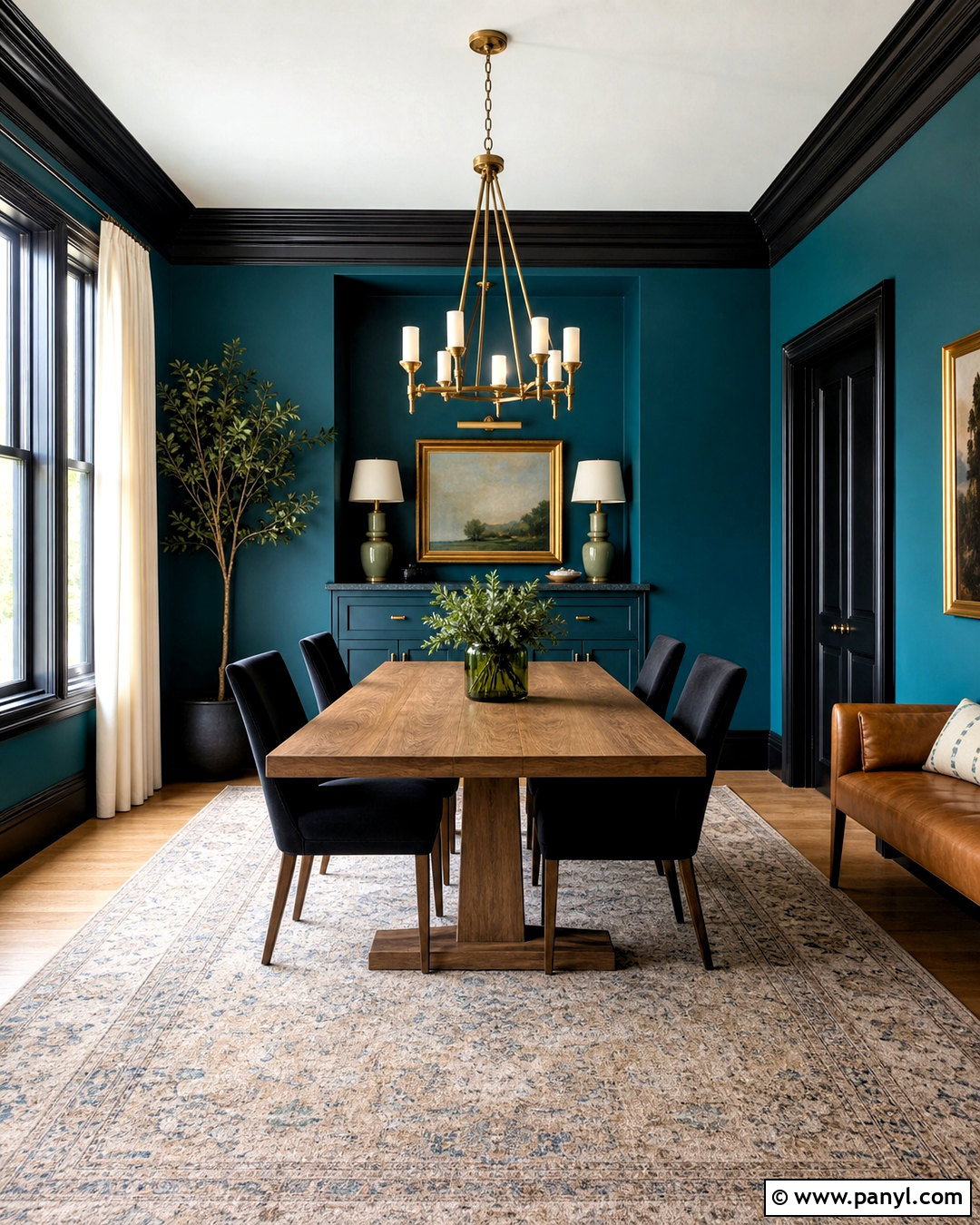 20 Black Trim Interior Color Schemes for a Polished Home