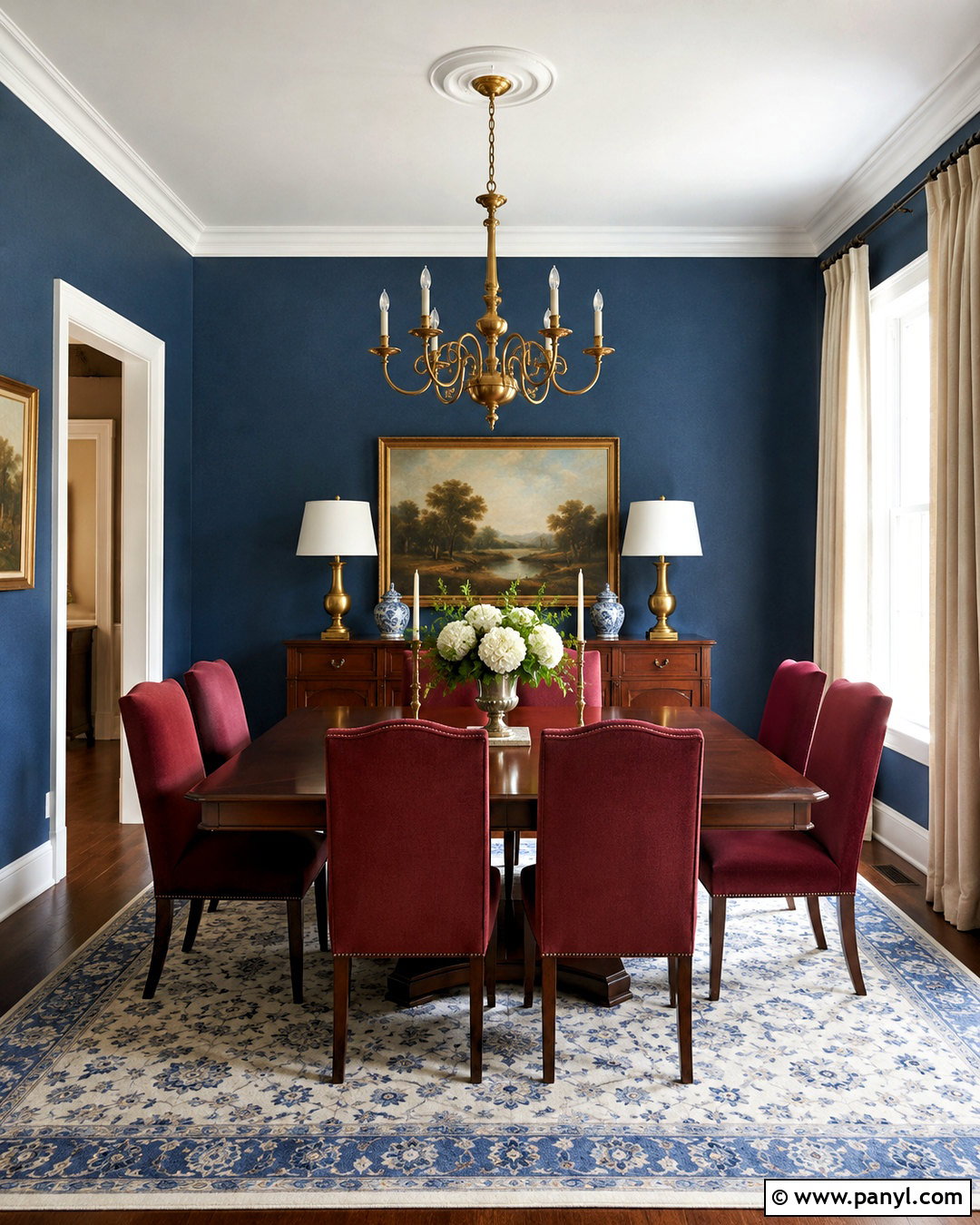 Denim And Burgundy Palette - 20 denim color palette ideas