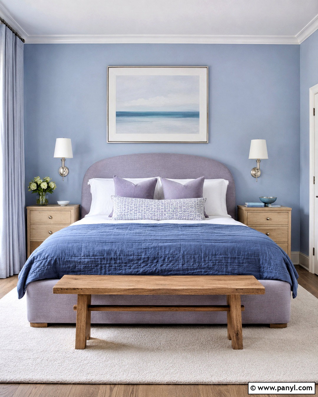 Denim And Soft Lavender Palette - 20 denim color palette ideas