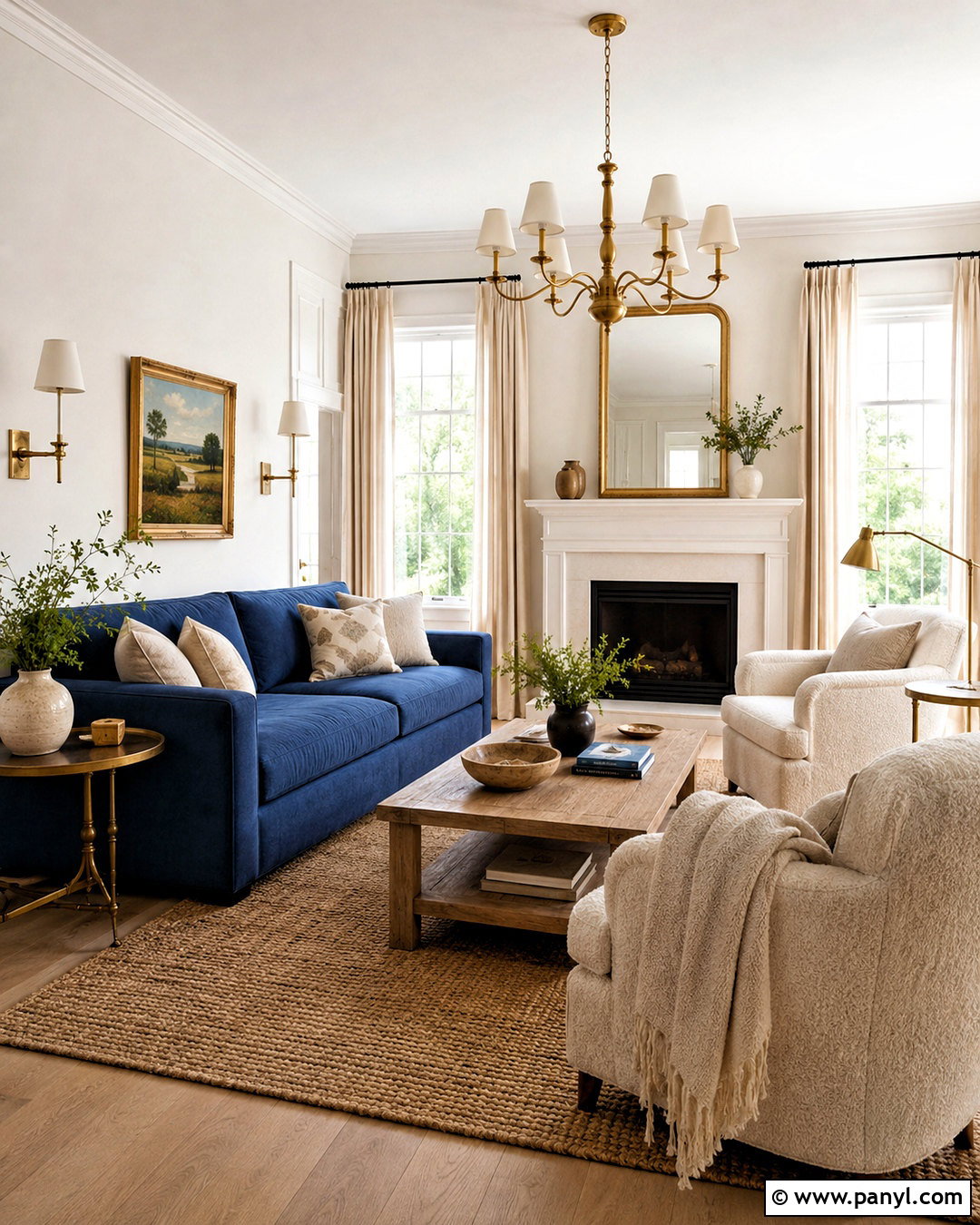 Denim And Warm White Palette - 20 denim color palette ideas