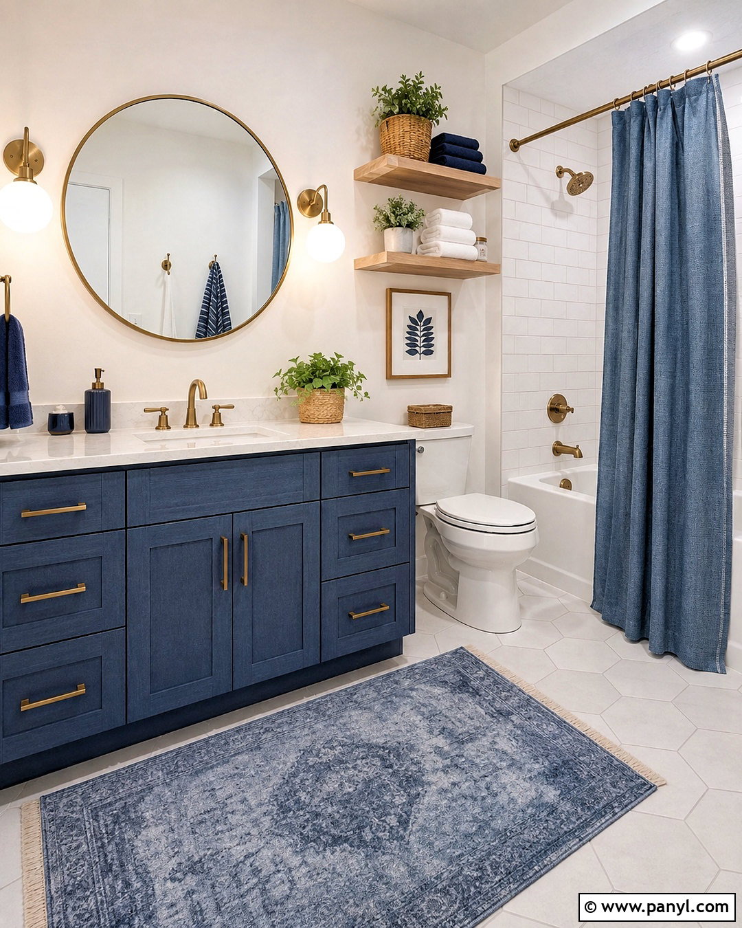 Denim Bathroom - 20 denim theme ideas