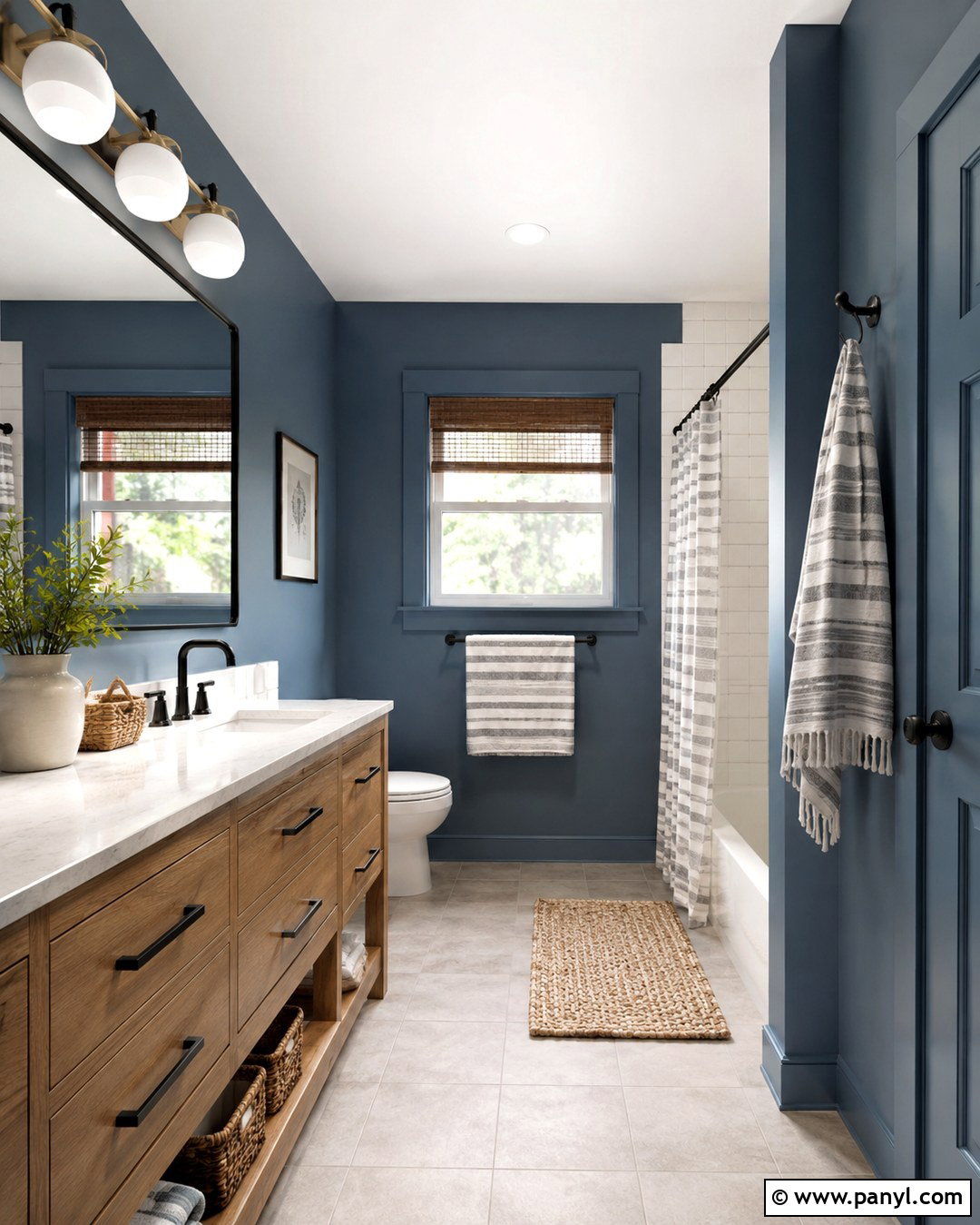 Denim Blue Bathroom Walls - 20 Blue For Bathroom Walls