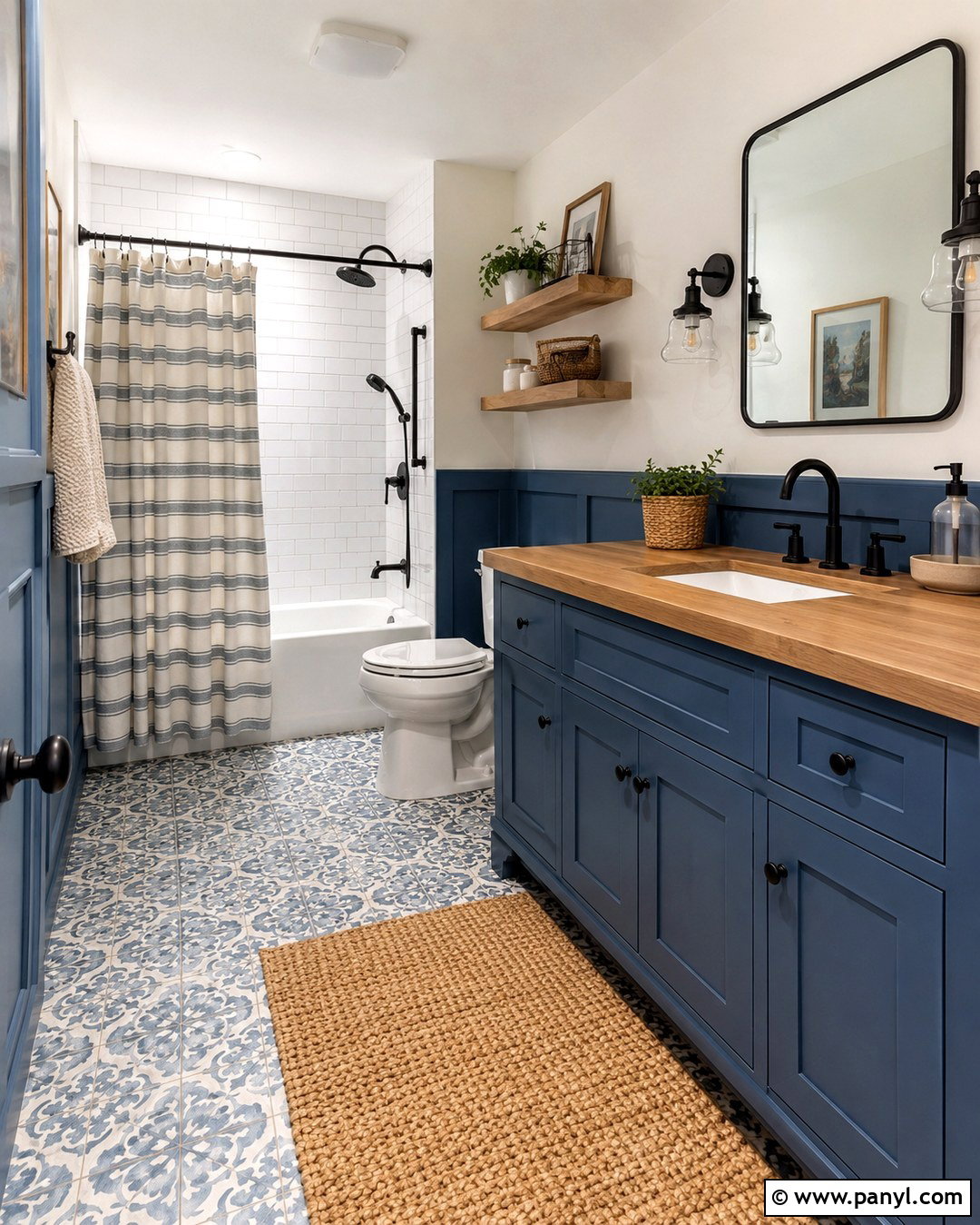 Denim Blue Bathroom - 20 Bathroom Blue Colors