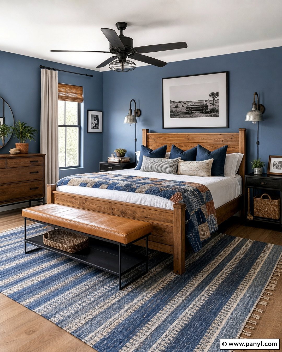 Denim Blue Bedroom - 30 blue wall colors bedroom ideas
