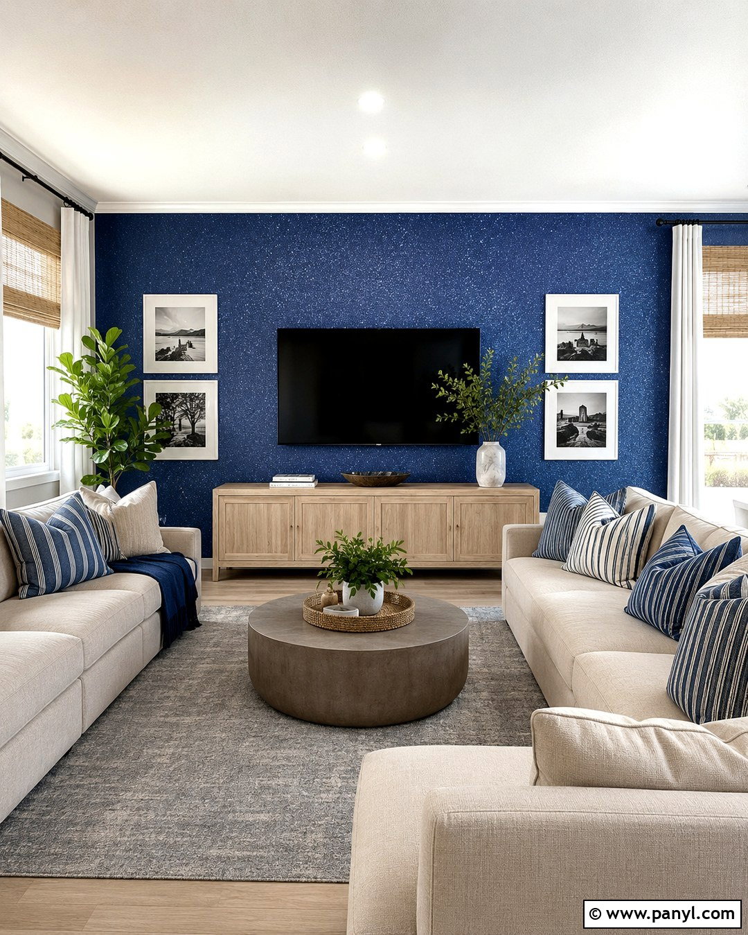 20 Blue Glitter Wall Paint Ideas for a Glamorous Statement