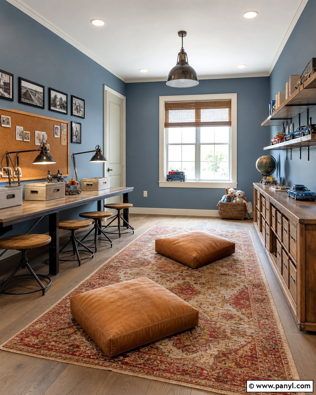 Denim Blue Playroom Wall Color - 35 playroom wall colors