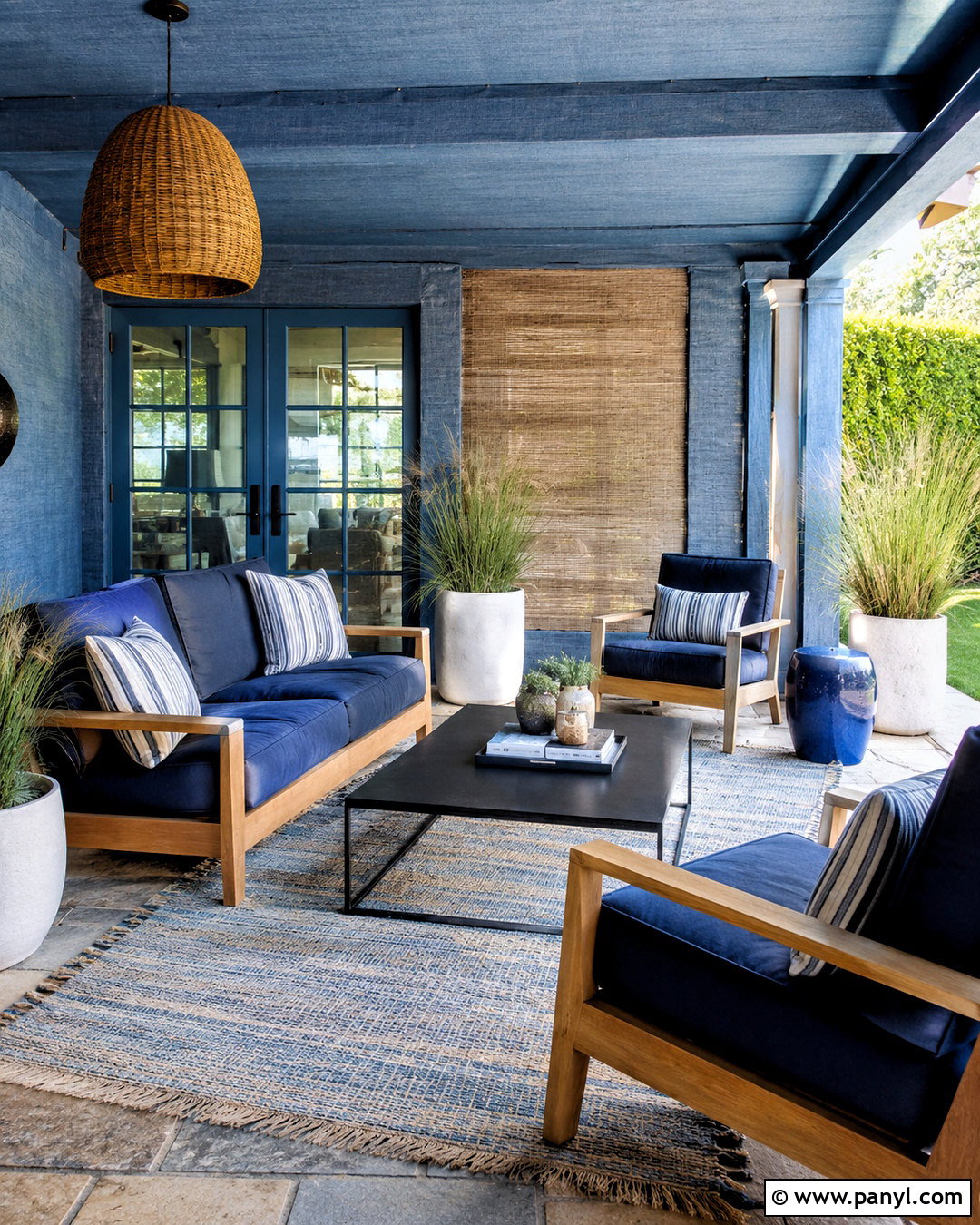 Denim Covered Patio - 20 denim theme ideas