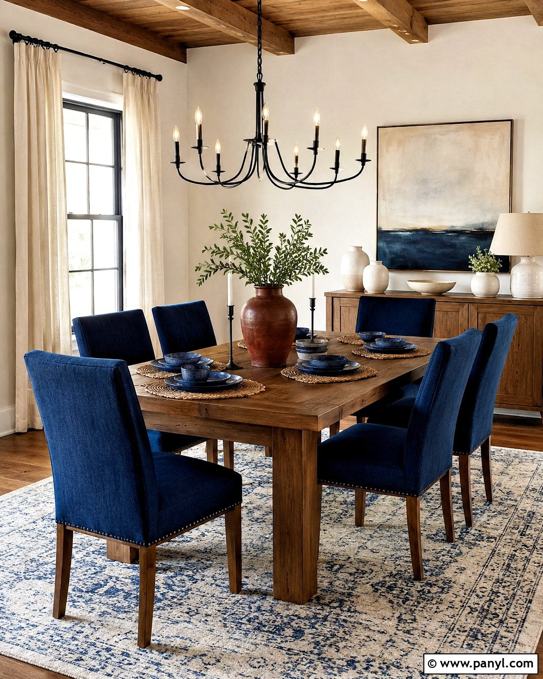 Denim Dining Room - 20 denim theme ideas