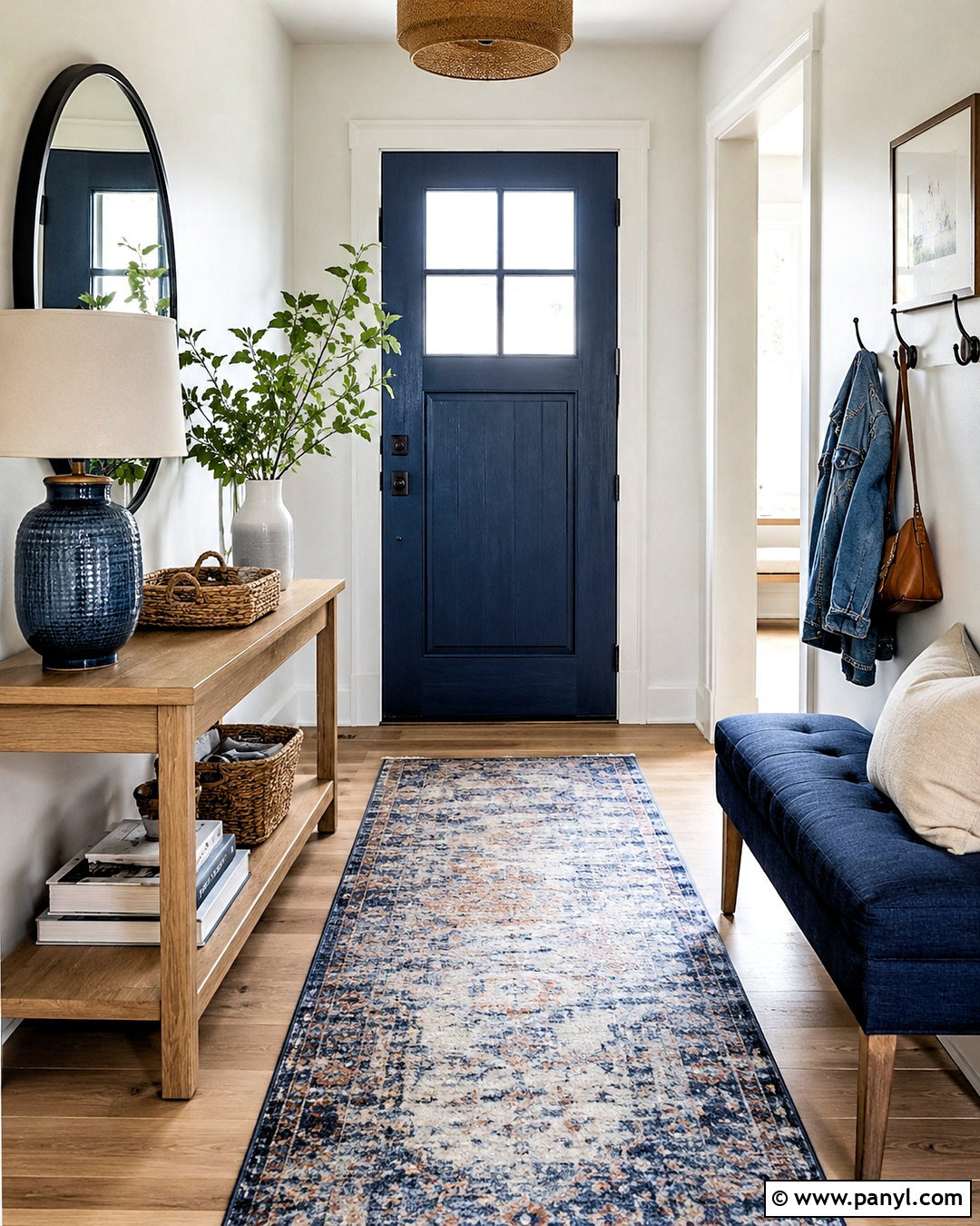 Denim Entryway - 20 denim theme ideas