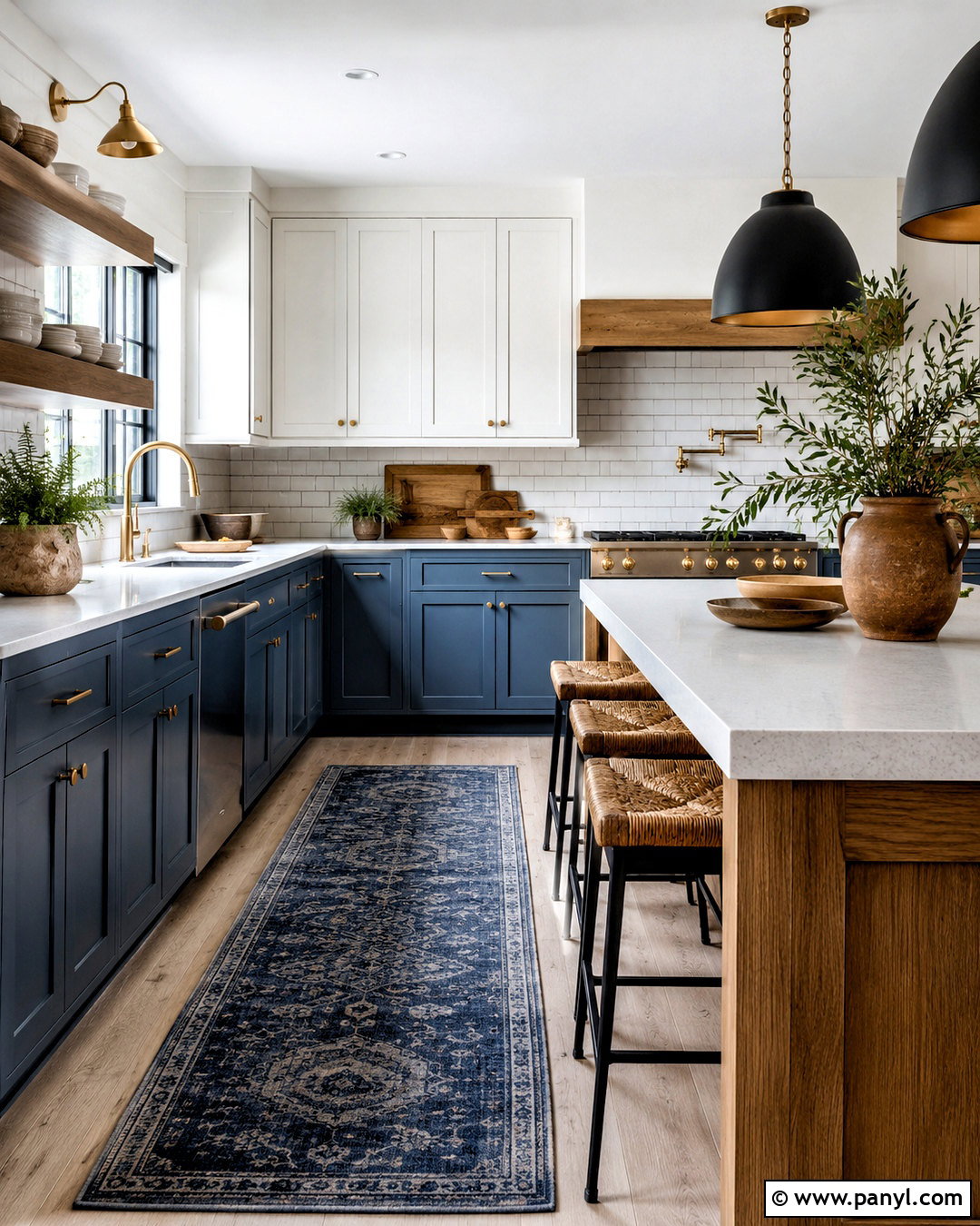 Denim Farmhouse Kitchen - 20 denim theme ideas