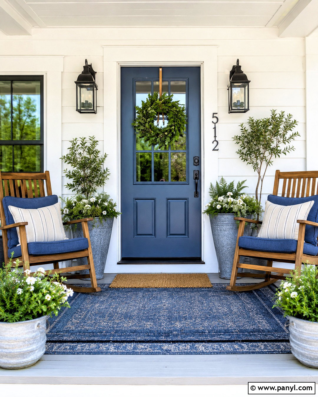 Denim Front Porch - 20 denim theme ideas