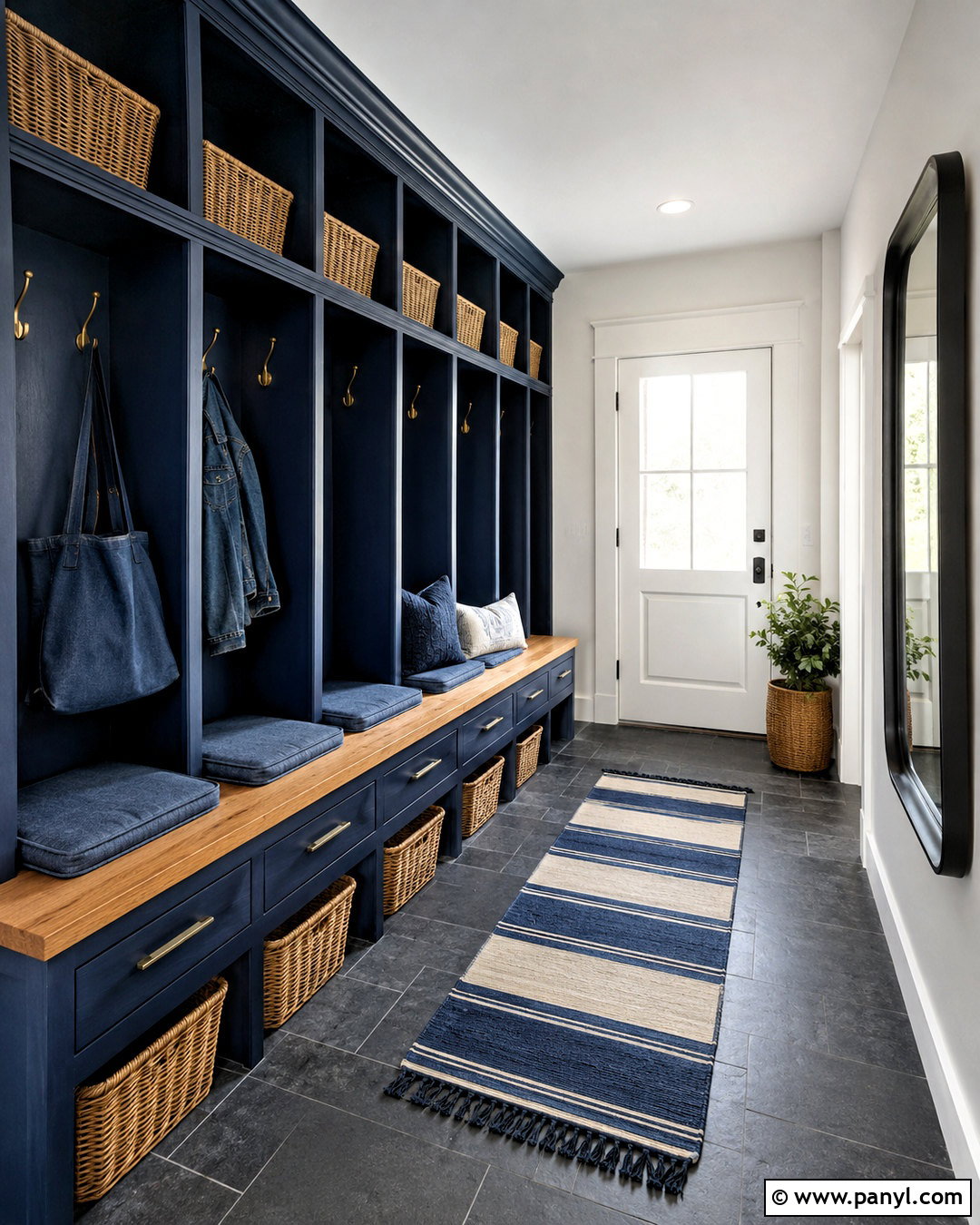 Denim Mudroom - 20 denim theme ideas