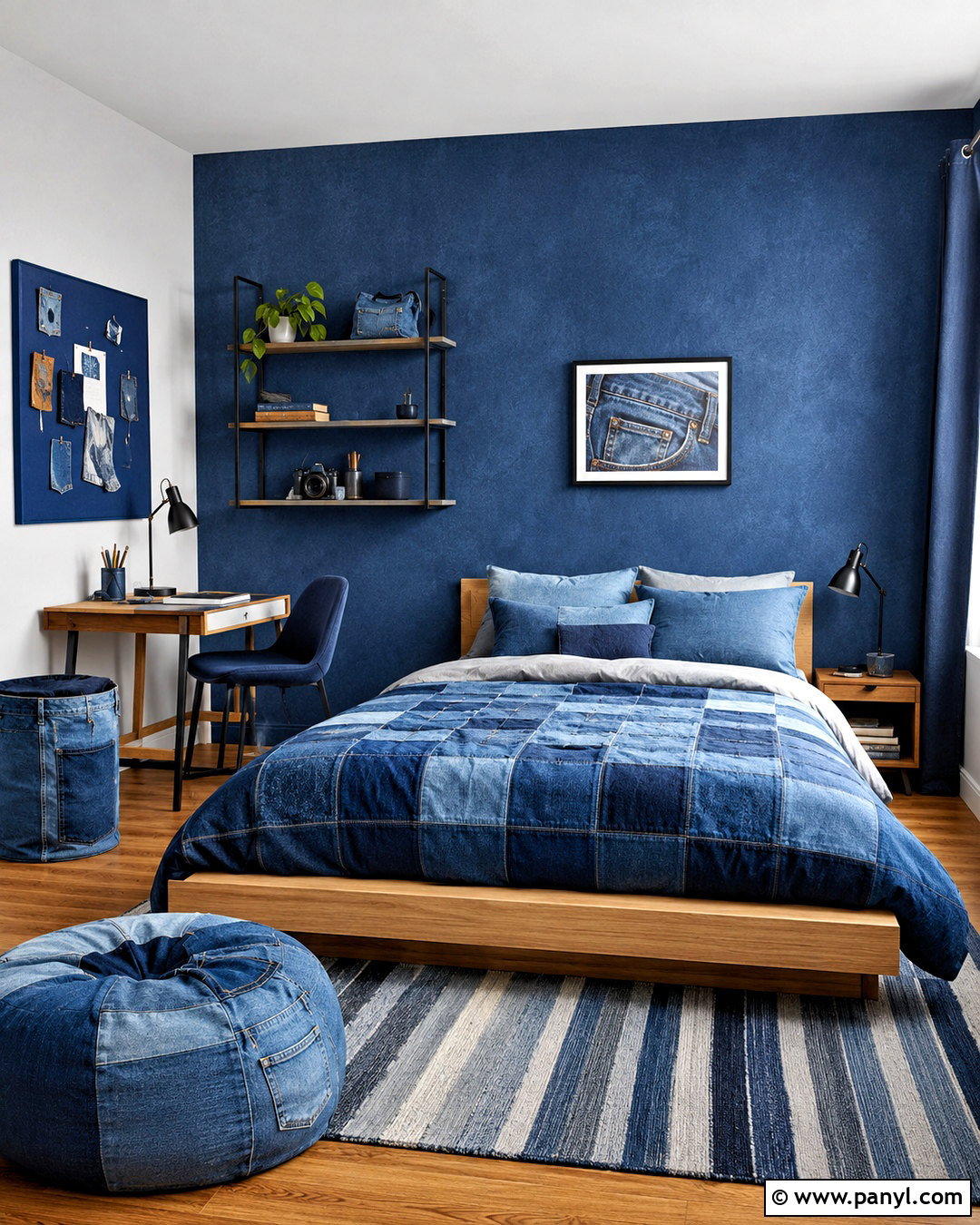 Denim Teen Bedroom - 20 denim theme ideas