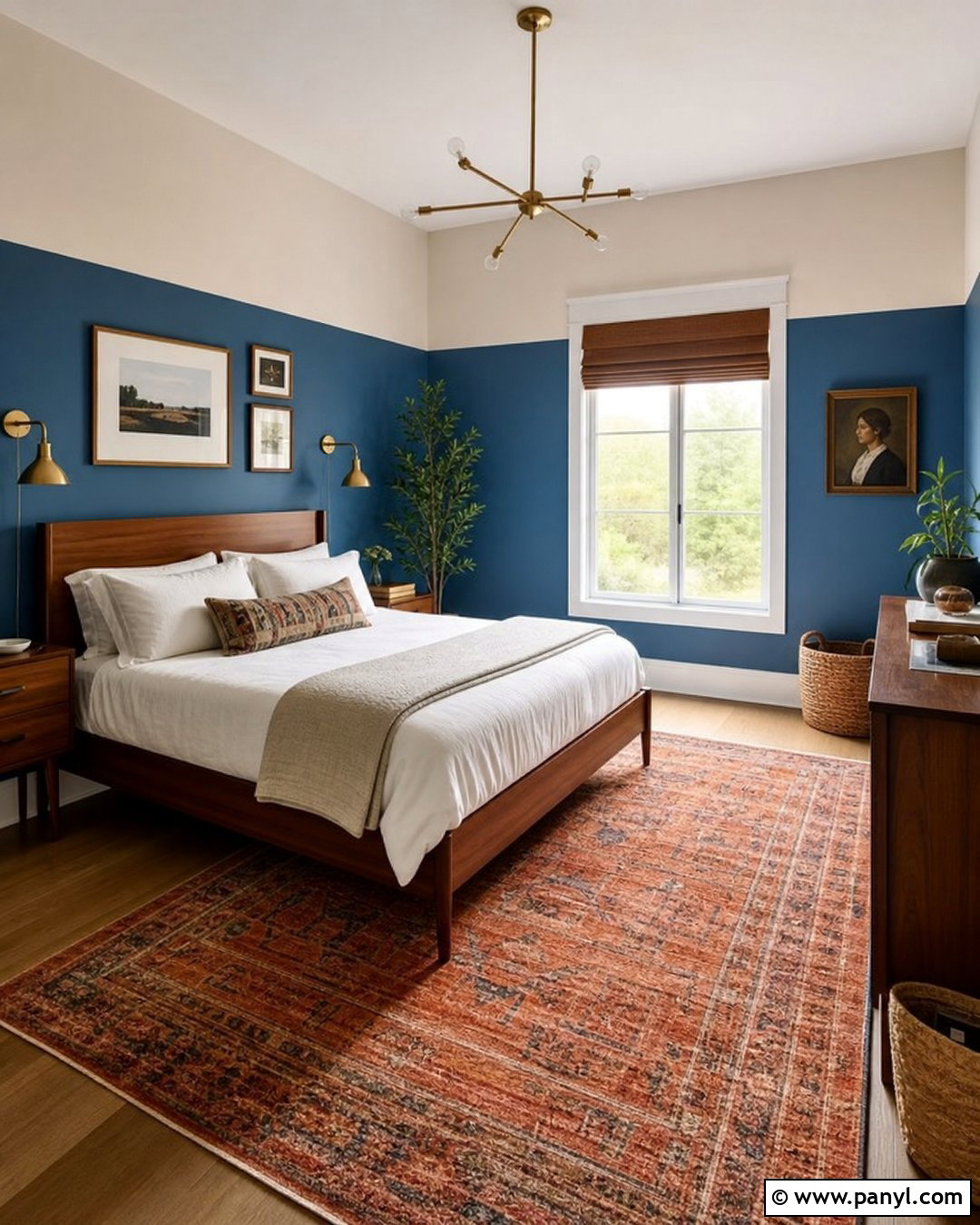 Denim Wall Color Block - 35 denim wall ideas