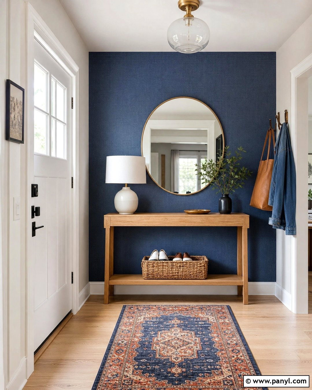 Denim Wall Entryway - 35 denim wall ideas
