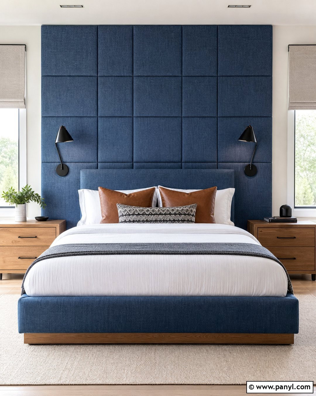 Denim Wall Fabric Panels - 35 denim wall ideas