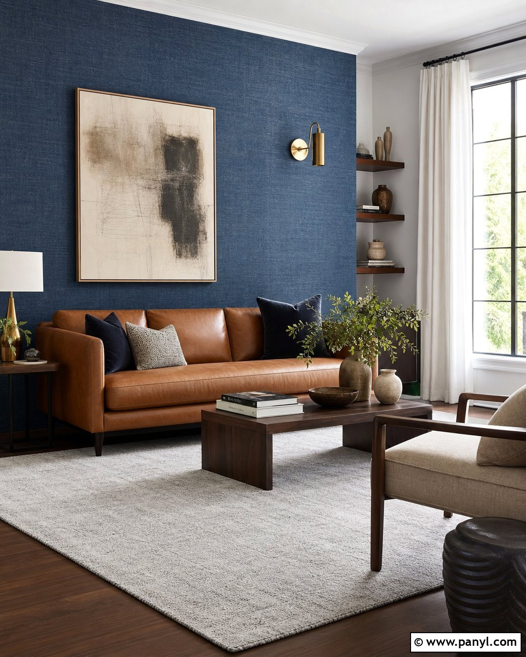 Denim Wall Grasscloth - 35 denim wall ideas