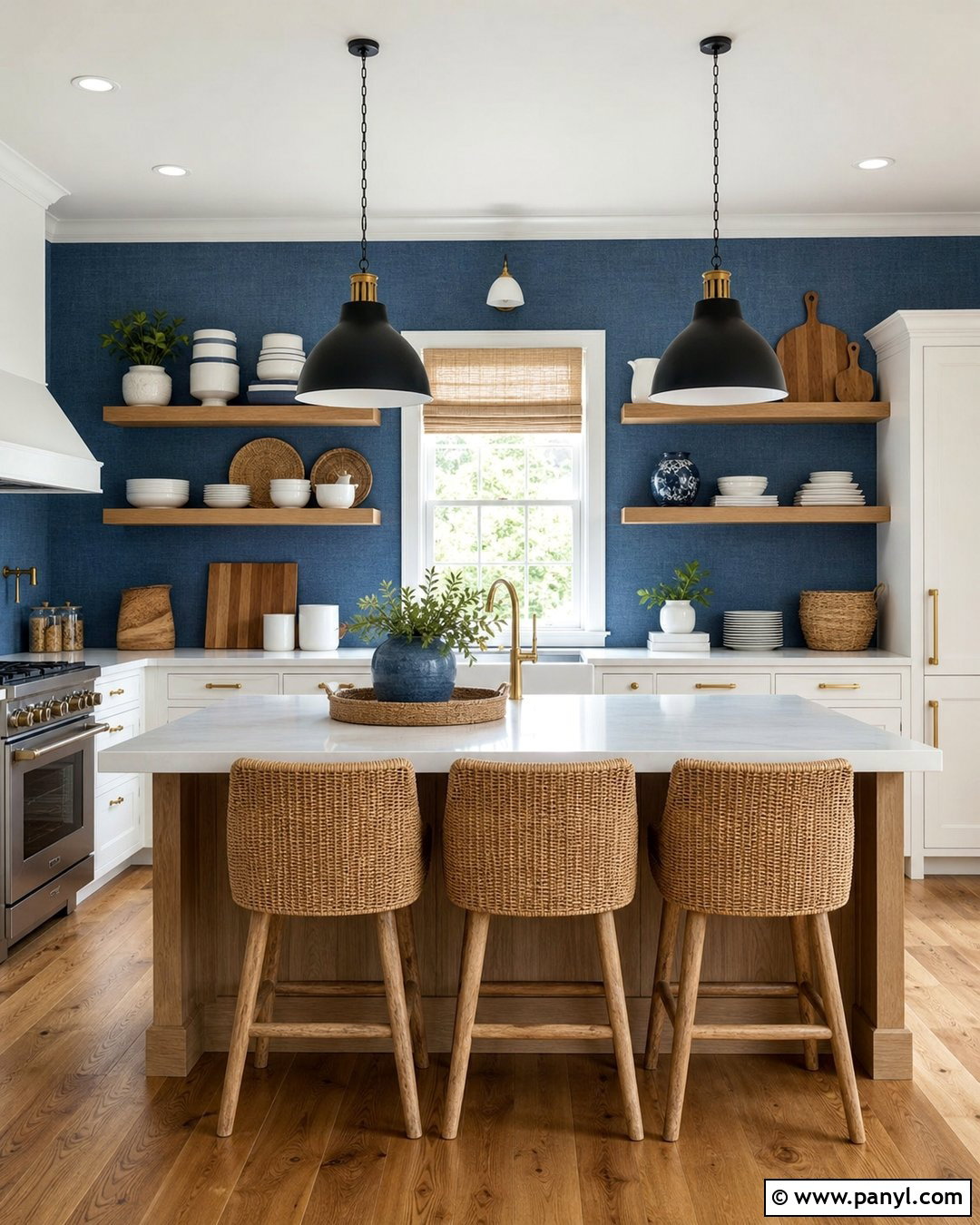 Denim Wall Kitchen - 35 denim wall ideas