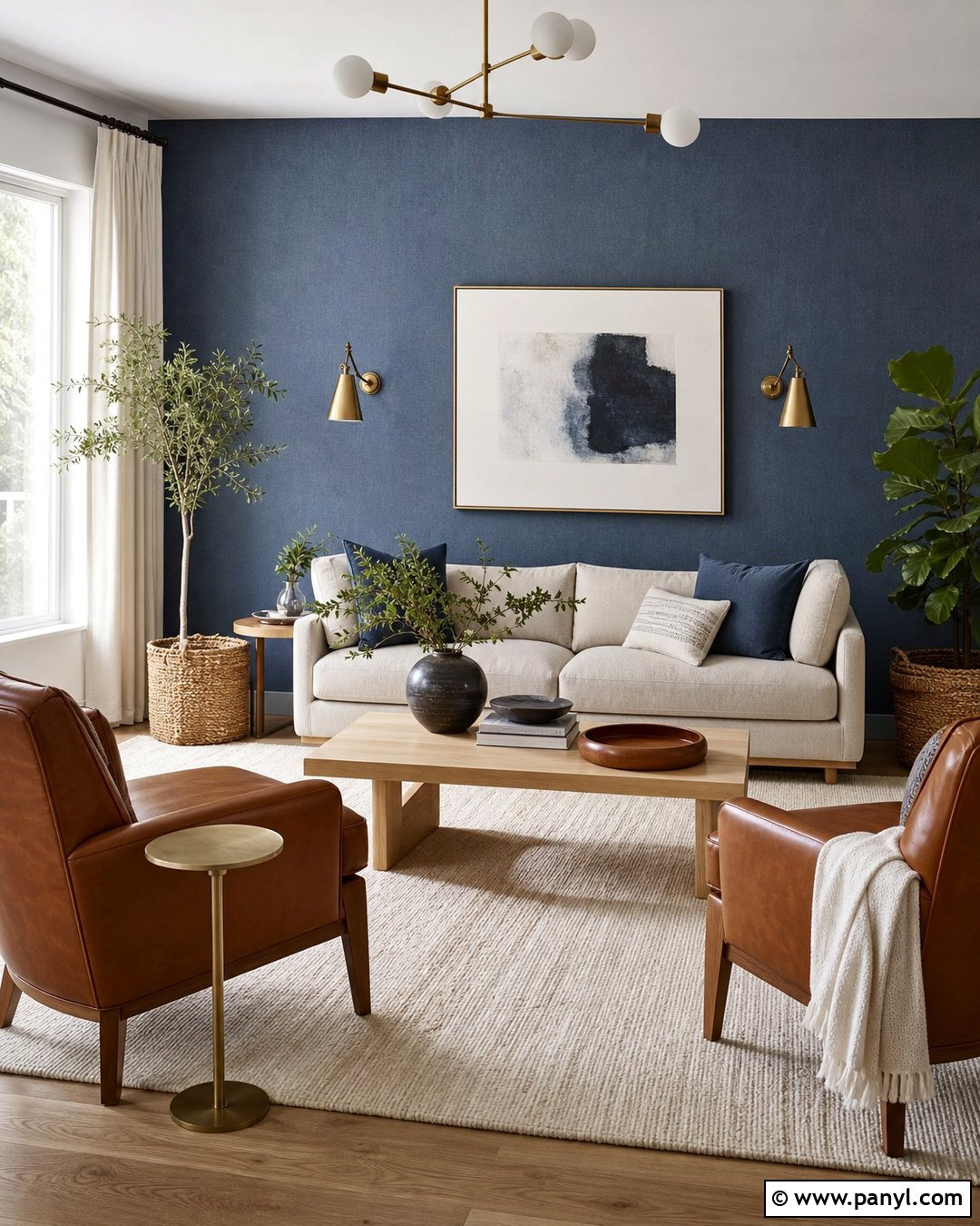 Denim Wall Living Room - 35 denim wall ideas