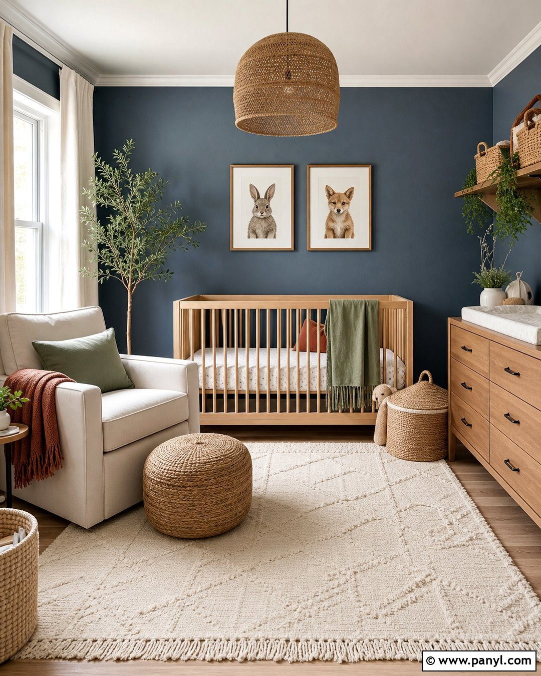 Denim Wall Nursery - 35 denim wall ideas