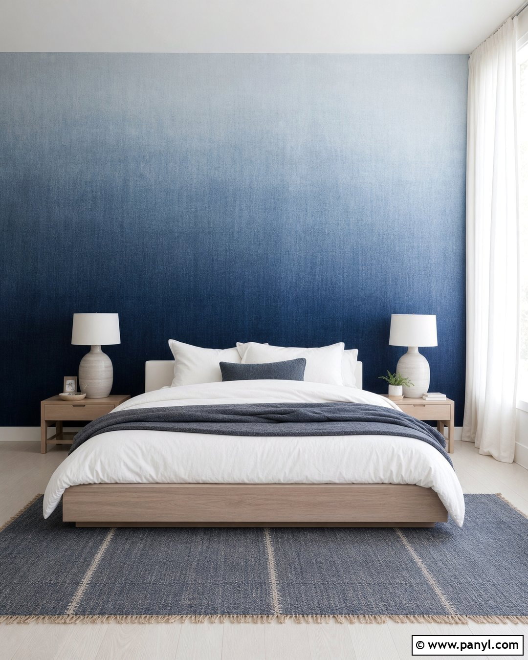 Denim Wall Ombre - 35 denim wall ideas