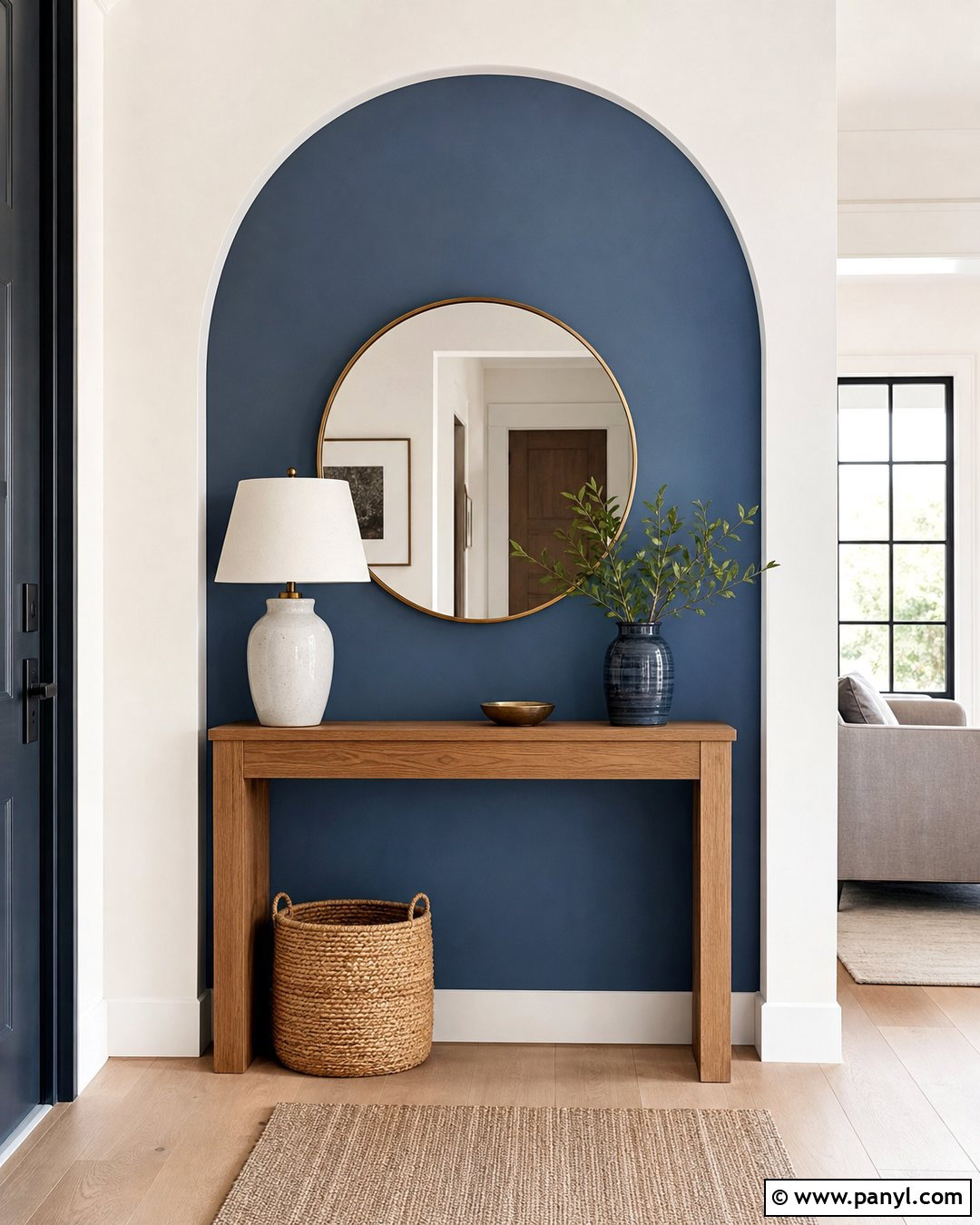 Denim Wall Painted Arch - 35 denim wall ideas