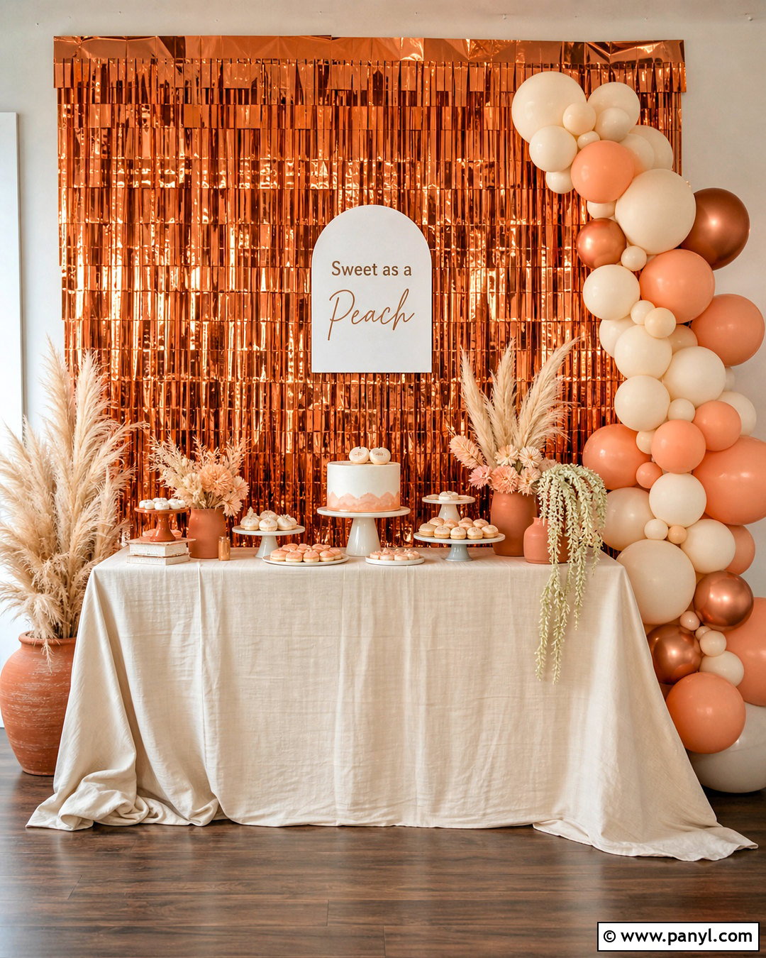 Dessert Table Foil Wall Backdrop - 20 foil wall backdrop ideas