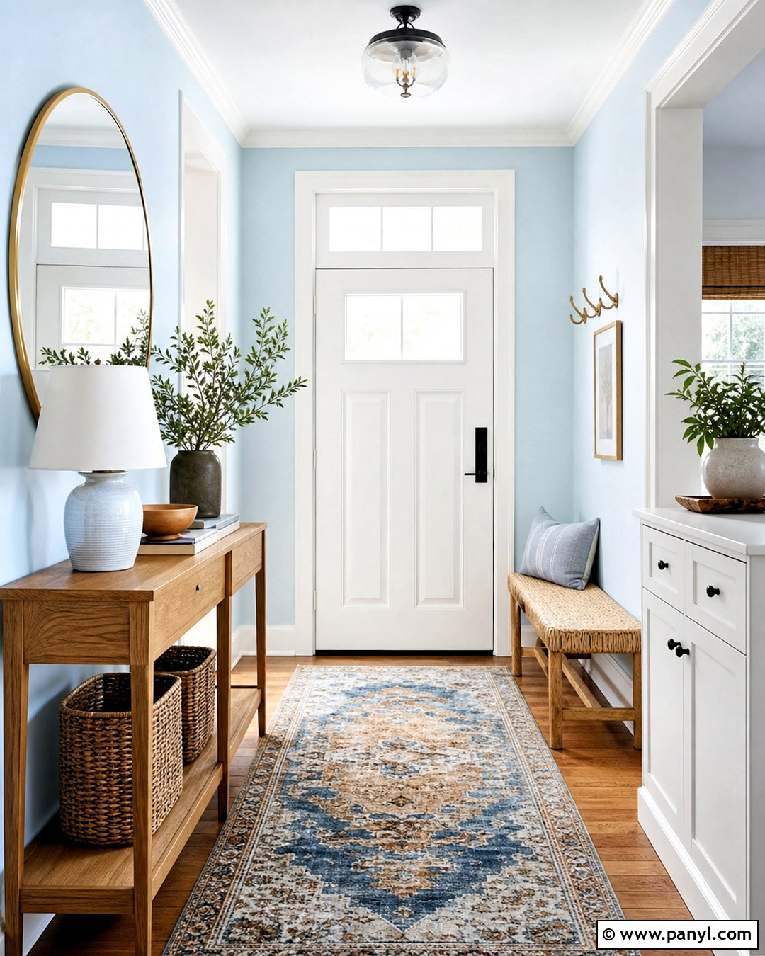 Dew Drop Baby Blue Entryway - 20 baby blue paint colors