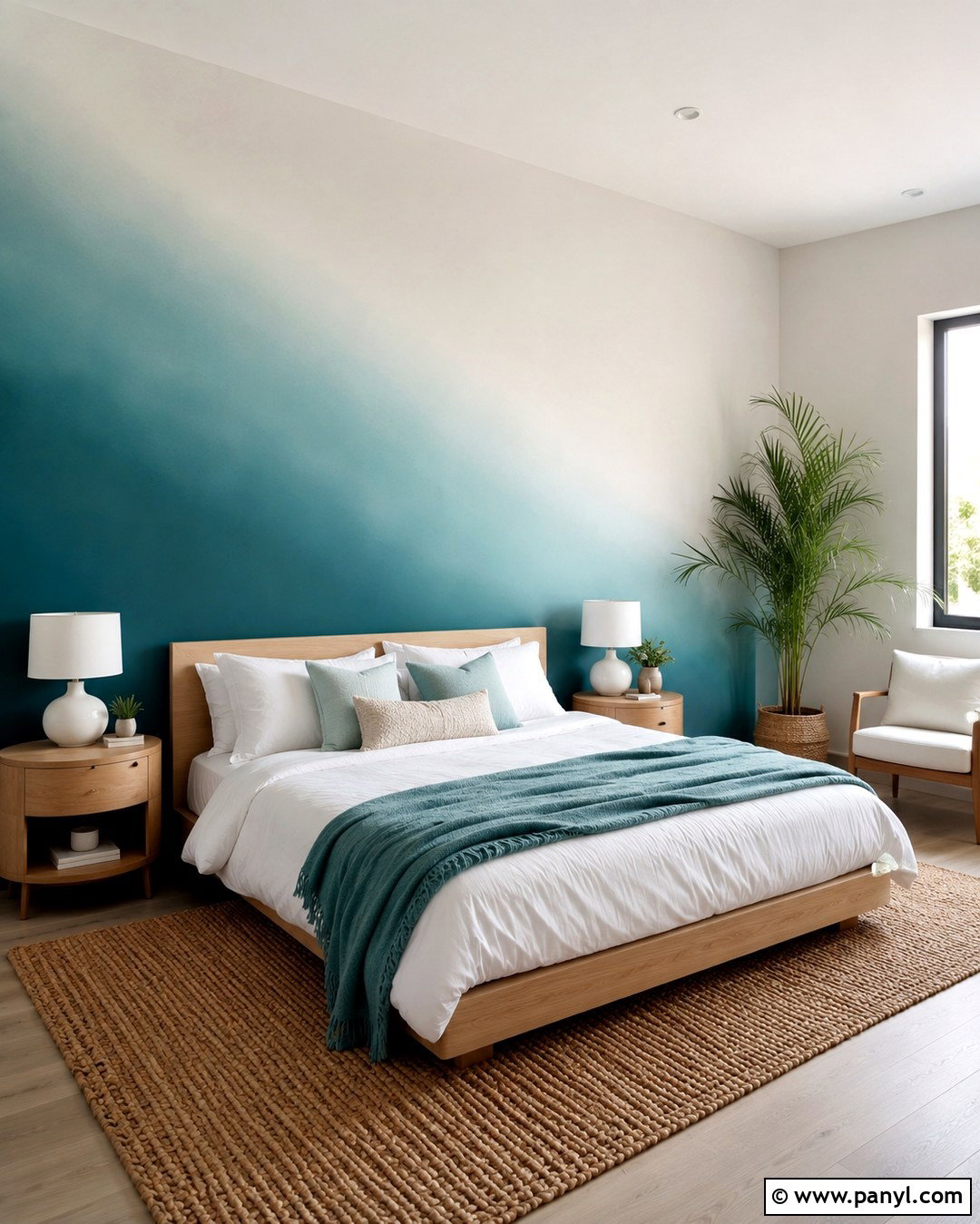 Diagonal Ombre Wall Bedroom - 20 How To Paint An Ombre Wall Ideas