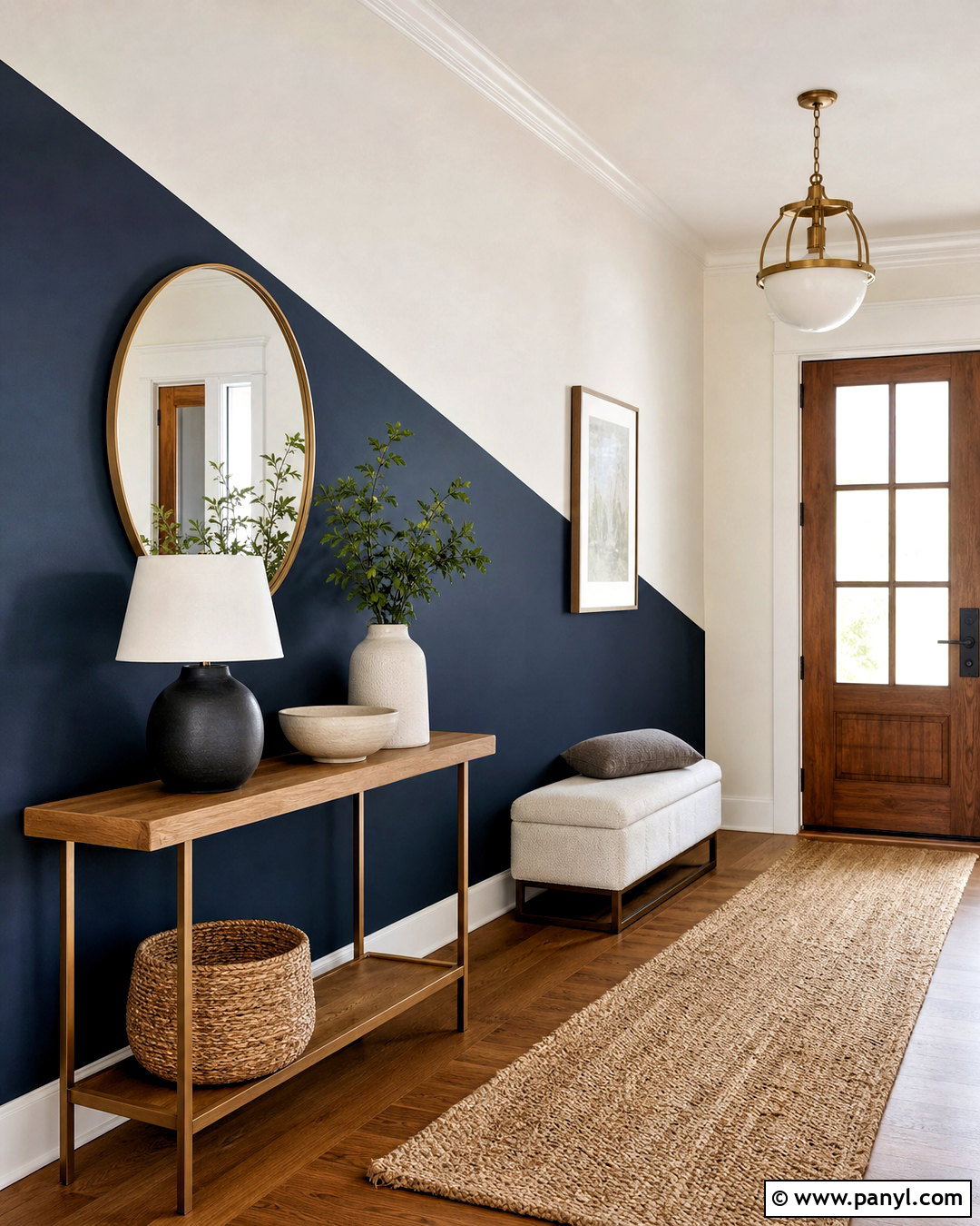 Diagonal Painted Wall - 20 painted wall design ideas