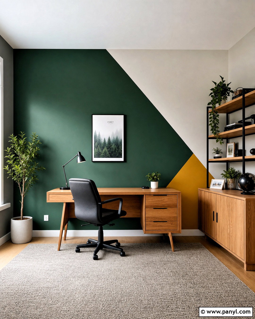 Diagonal Wall Painting - 20 fun wall painting ideas