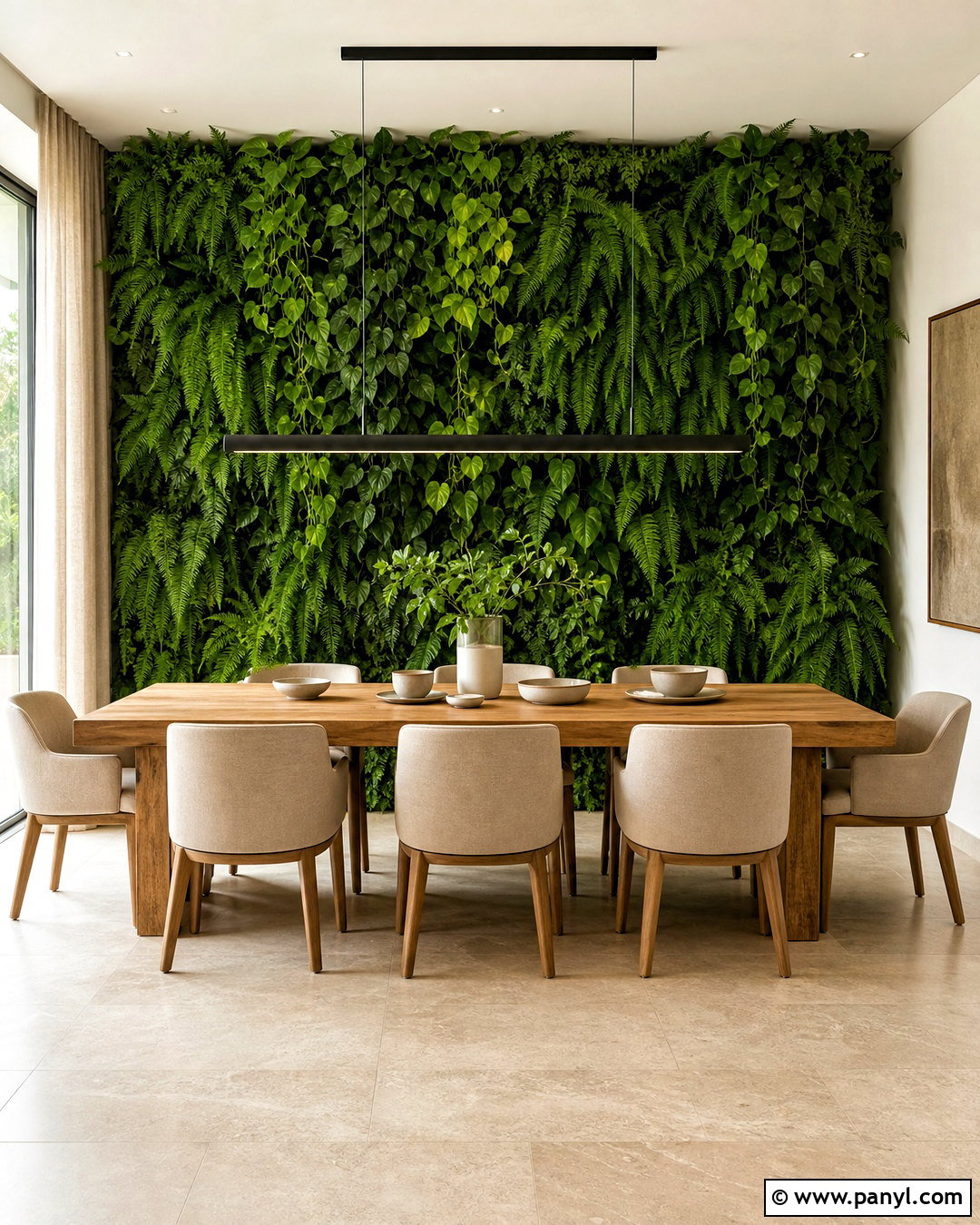 Dining Room Green Wall - 20 greenwall interior design ideas