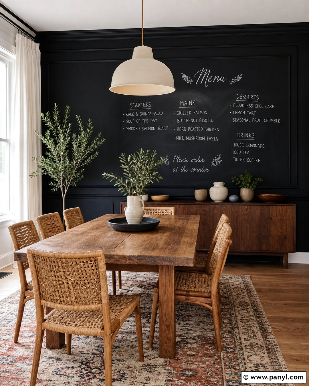 Dining Room Menu Chalkboard Wall - 20 Chalkboard Painted Wall Ideas