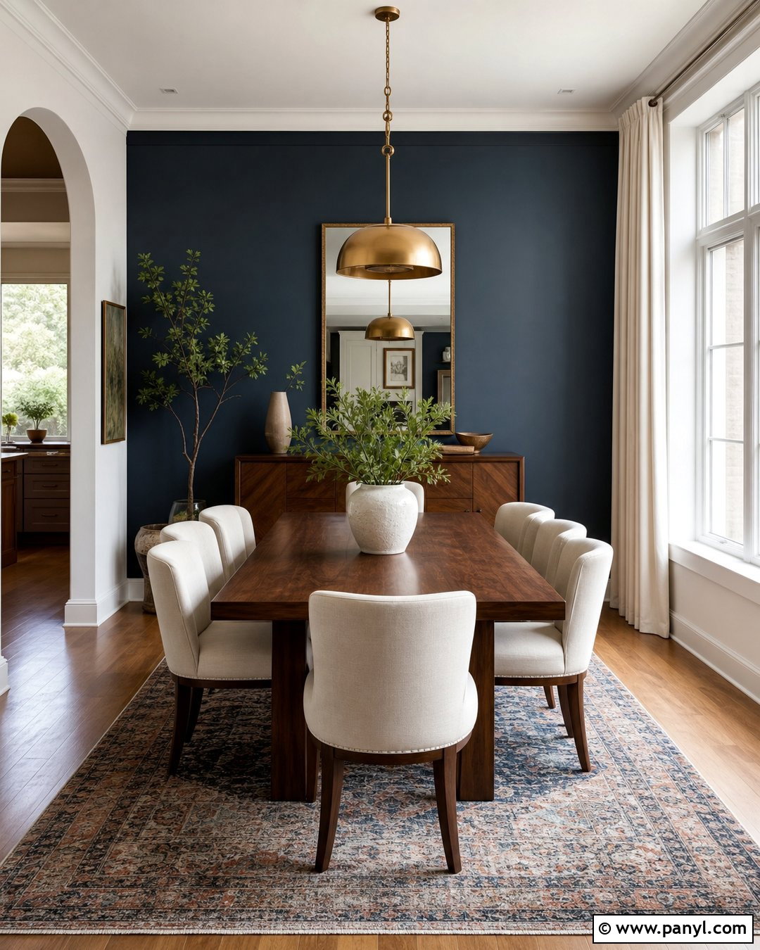 Dining Room Slate Blue Accent Wall - 25 Slate Blue Accent Wall Ideas