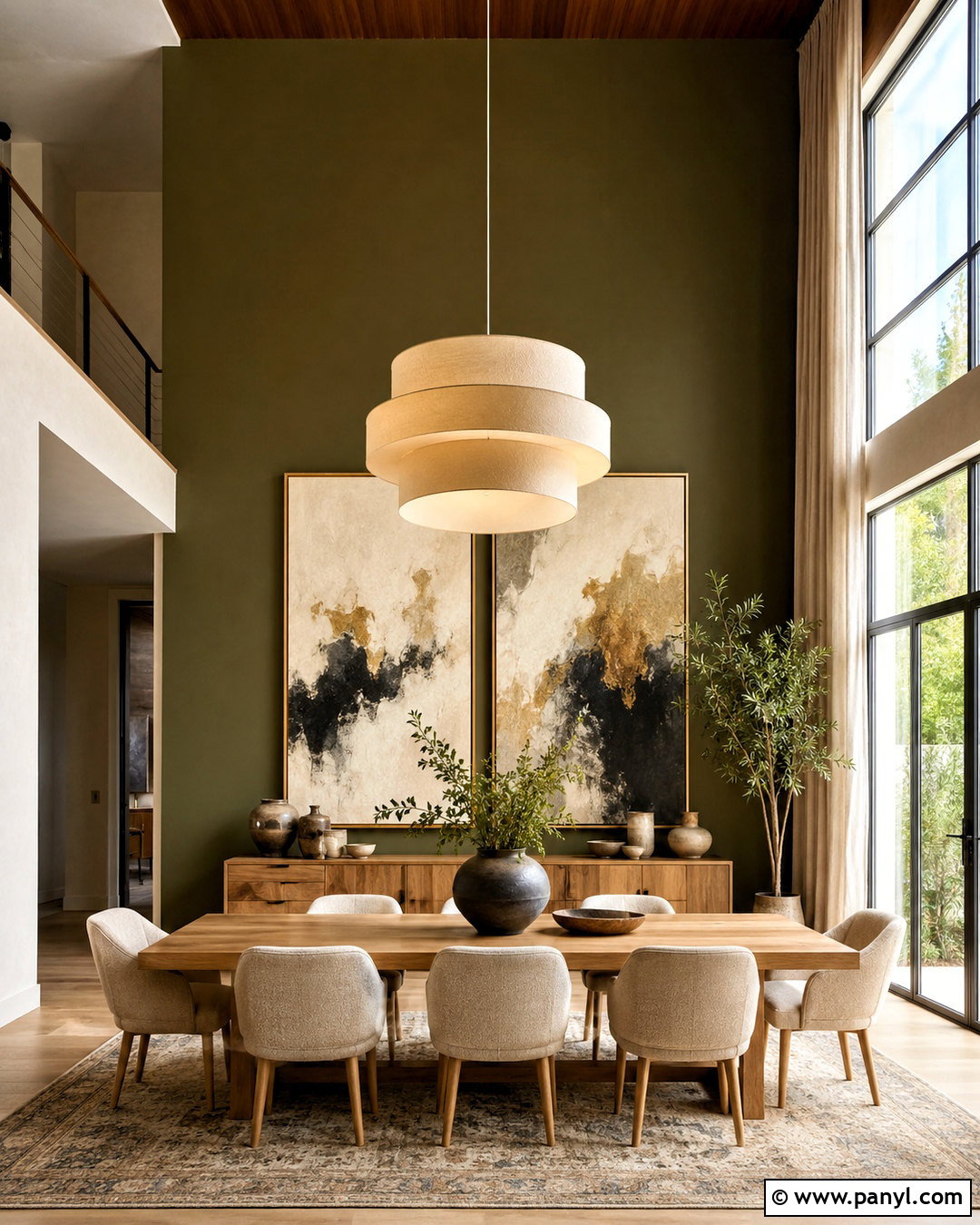 Dining Room Tall Accent Wall - 20 decorating tall walls high ceilings