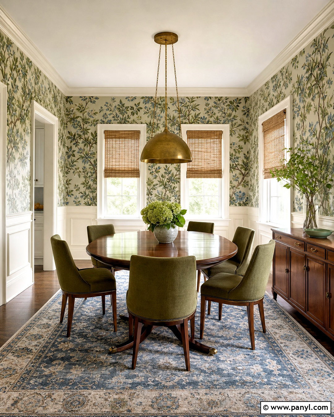 Dining Room Wainscoting With Wallpaper - 20 wainscoting ideas