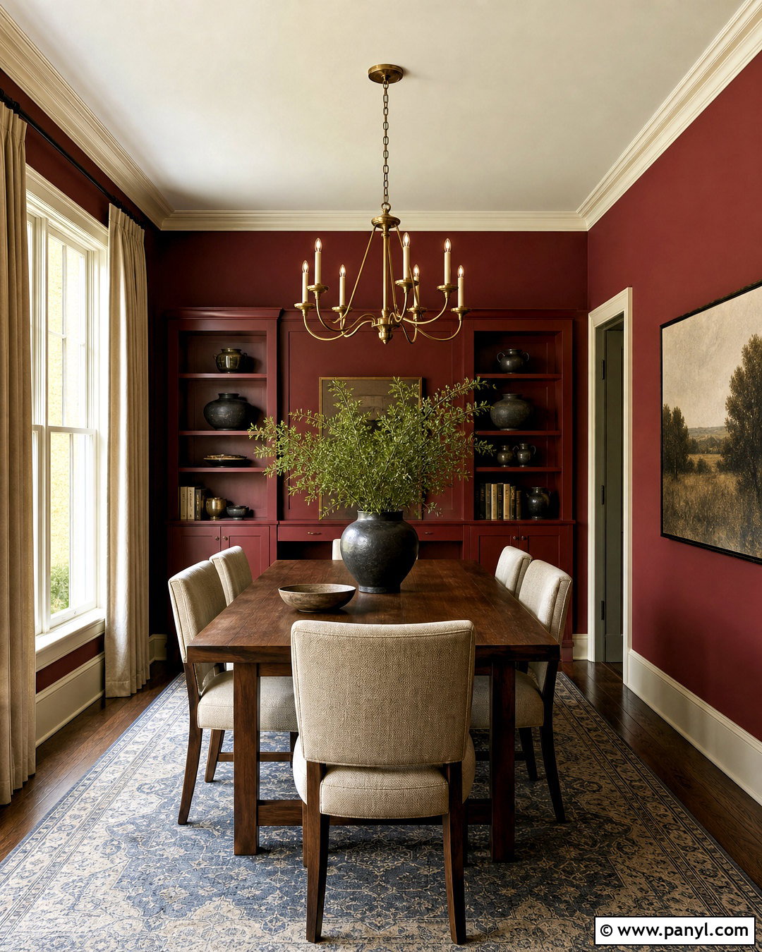 Dinner Party Paint - 20 dark red paint colors