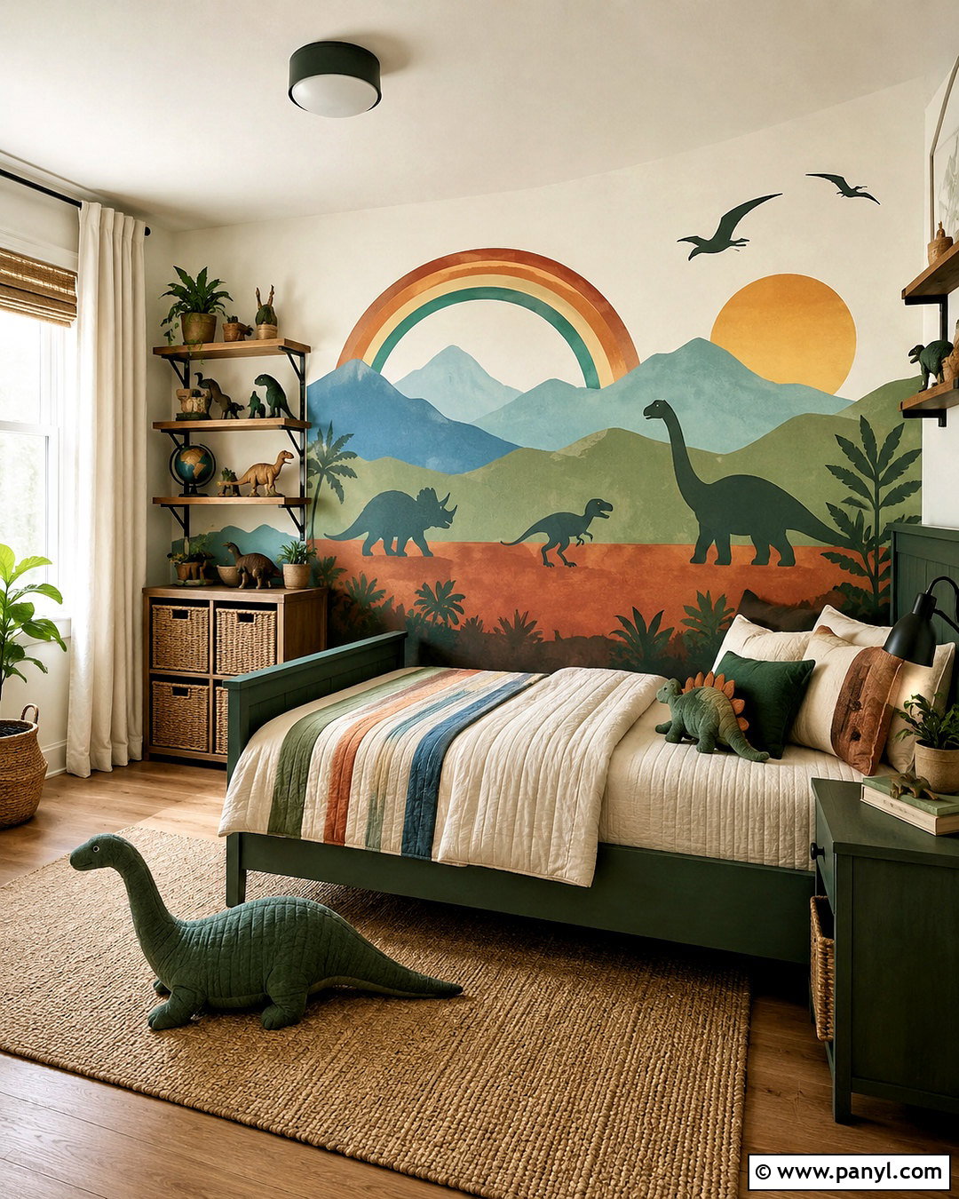 Dinosaur Rainbow Boys Room - 20 rainbow boys room ideas